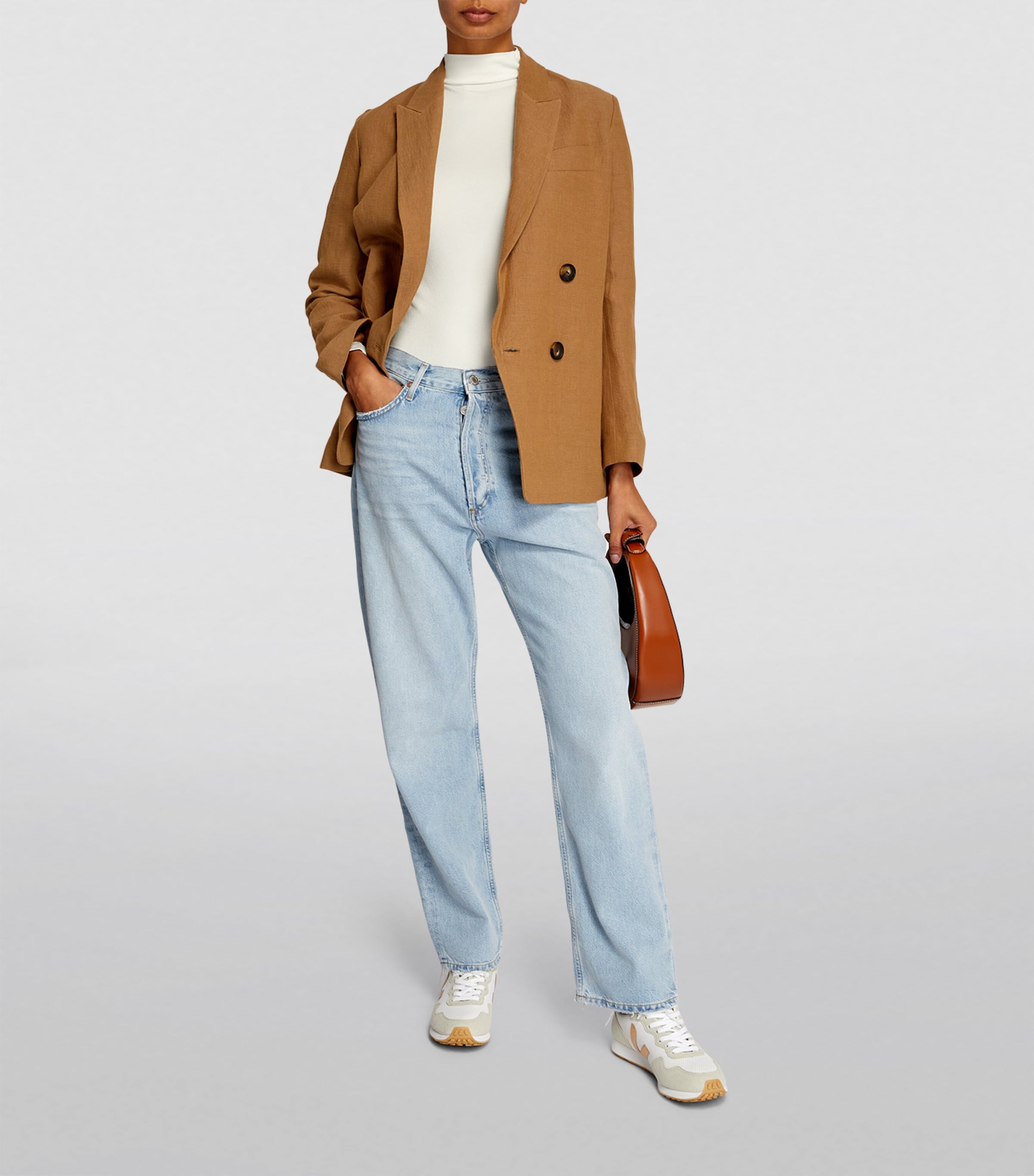 Seamless High-Neck Bodysuit 2179 IVORY Image 2