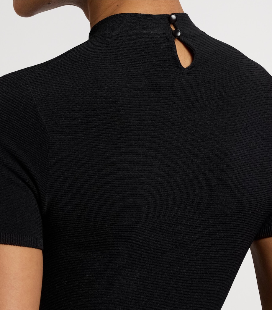 Ralph Lauren Collection Womens Mock-Neck Top Black Image 9