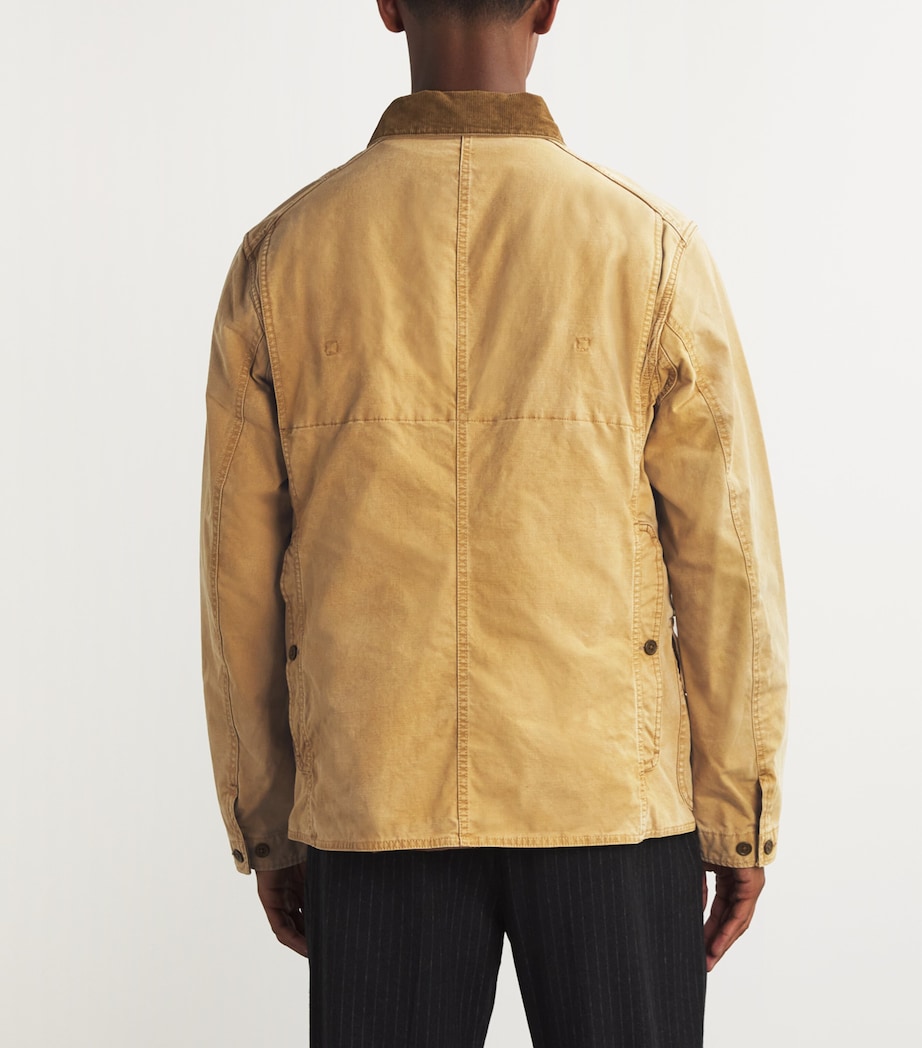 Cotton Utility Jacket BROWN Image 4