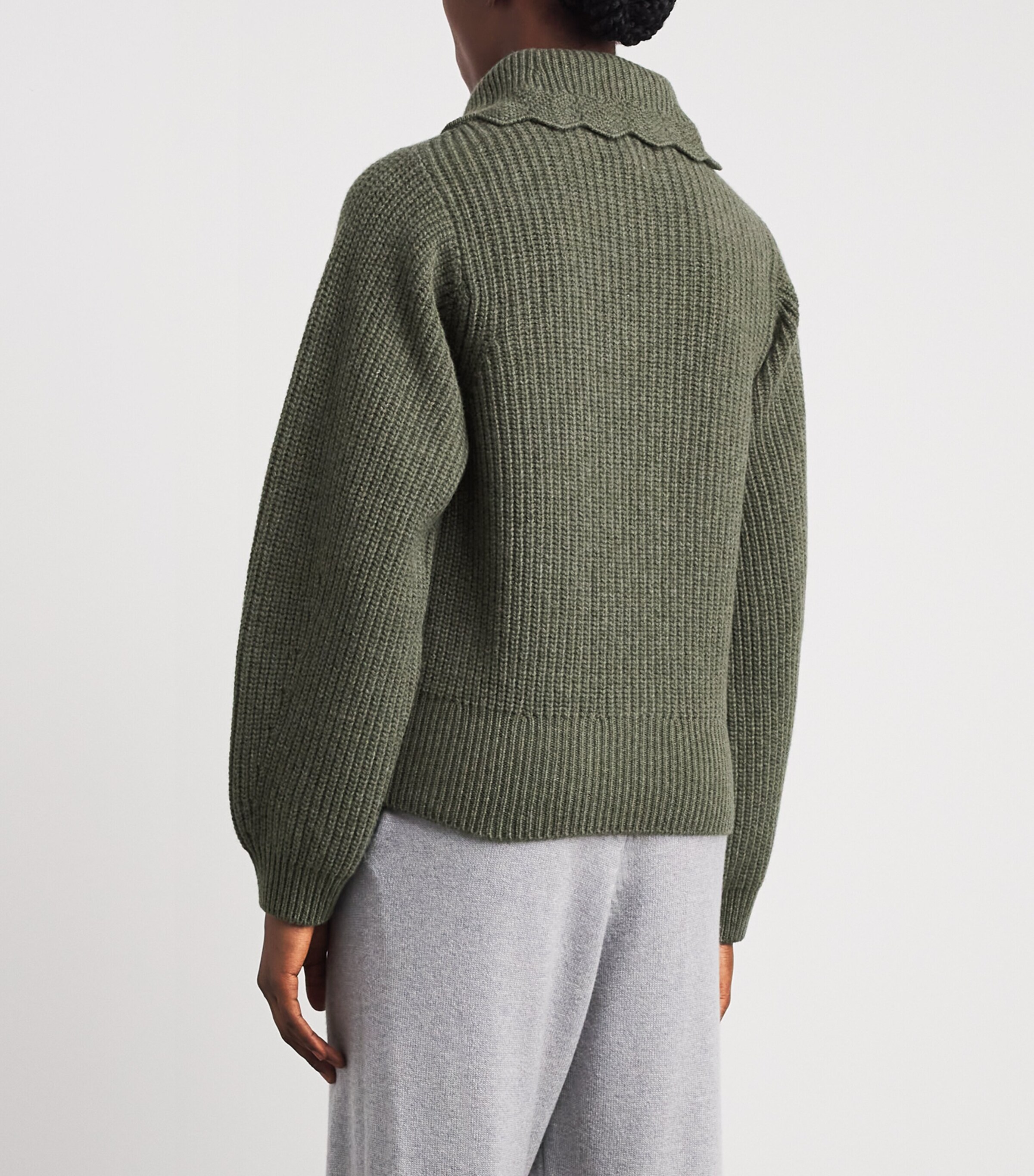 Molli Womens Virgin Wool Sweater Light Khaki Image 5