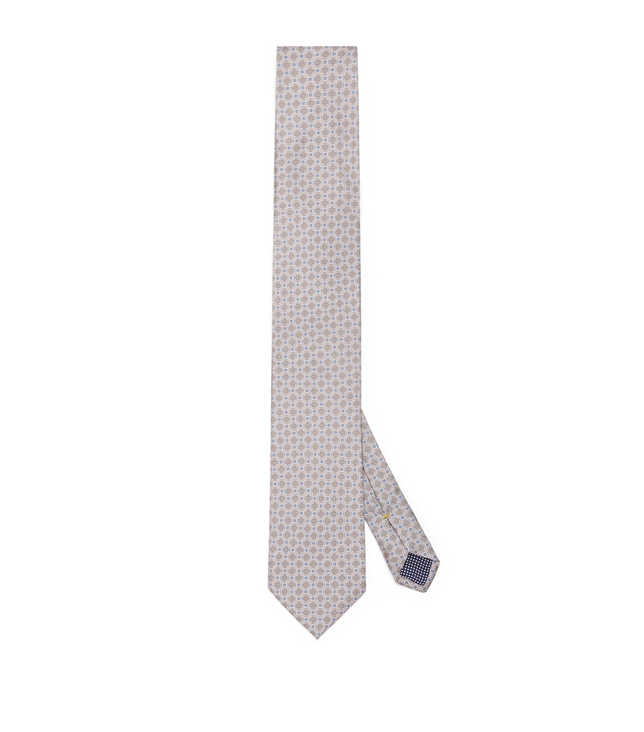 Silk Medallion Tie BEIGE Image 1