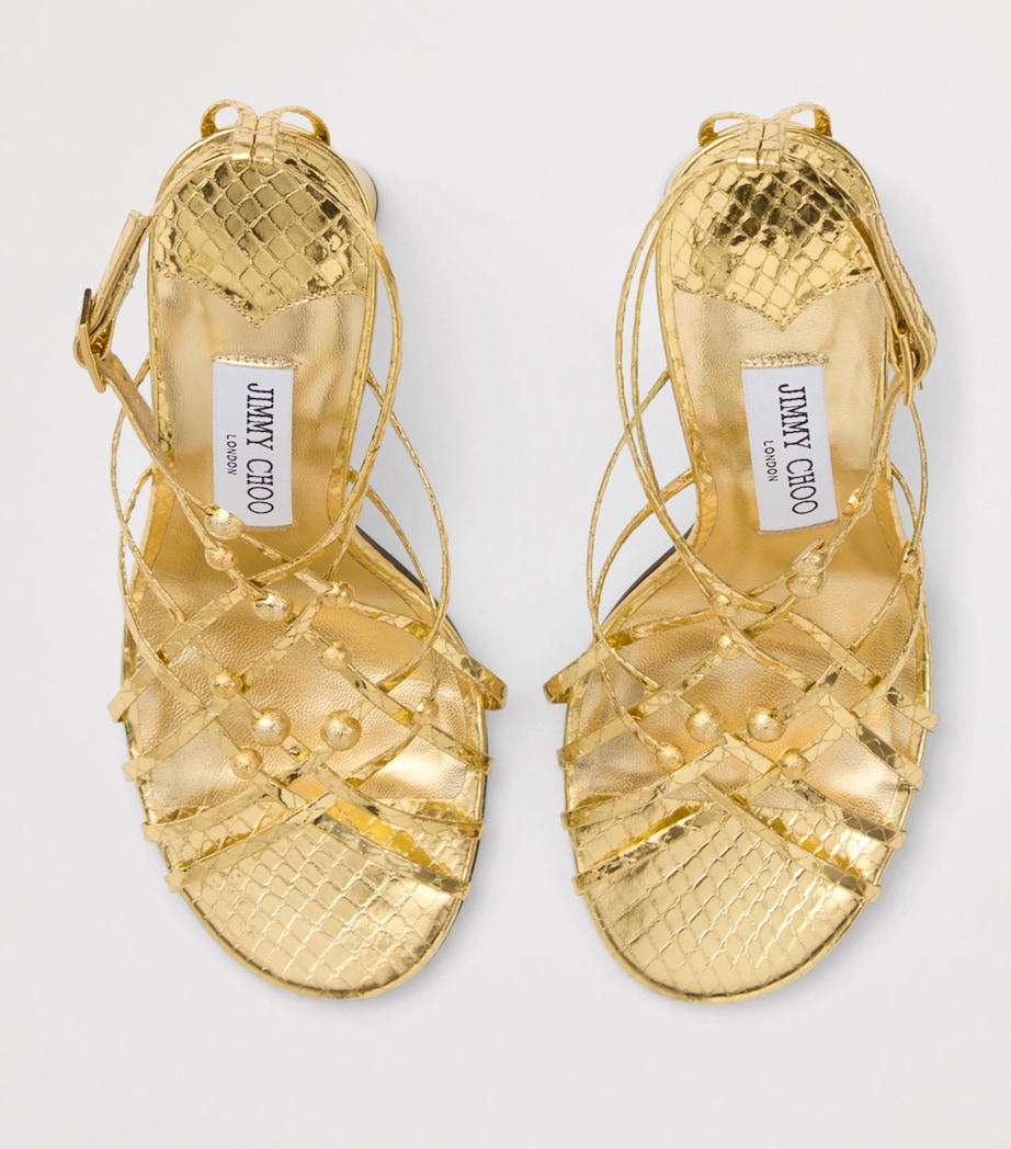 Felice 95 Leather Sandals LIGHT GOLD/GOLD Image 2