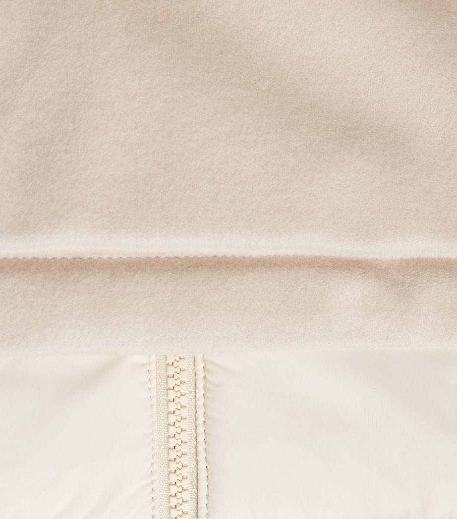 Sleeveless Hooded Jacket CREAM Image 5