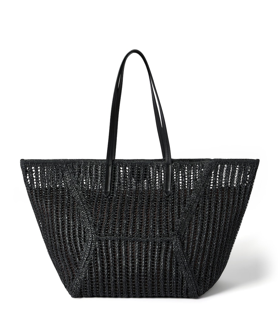 Brunello Cucinelli Techno Raffia Knit BC Duo Tote Bag Image 1