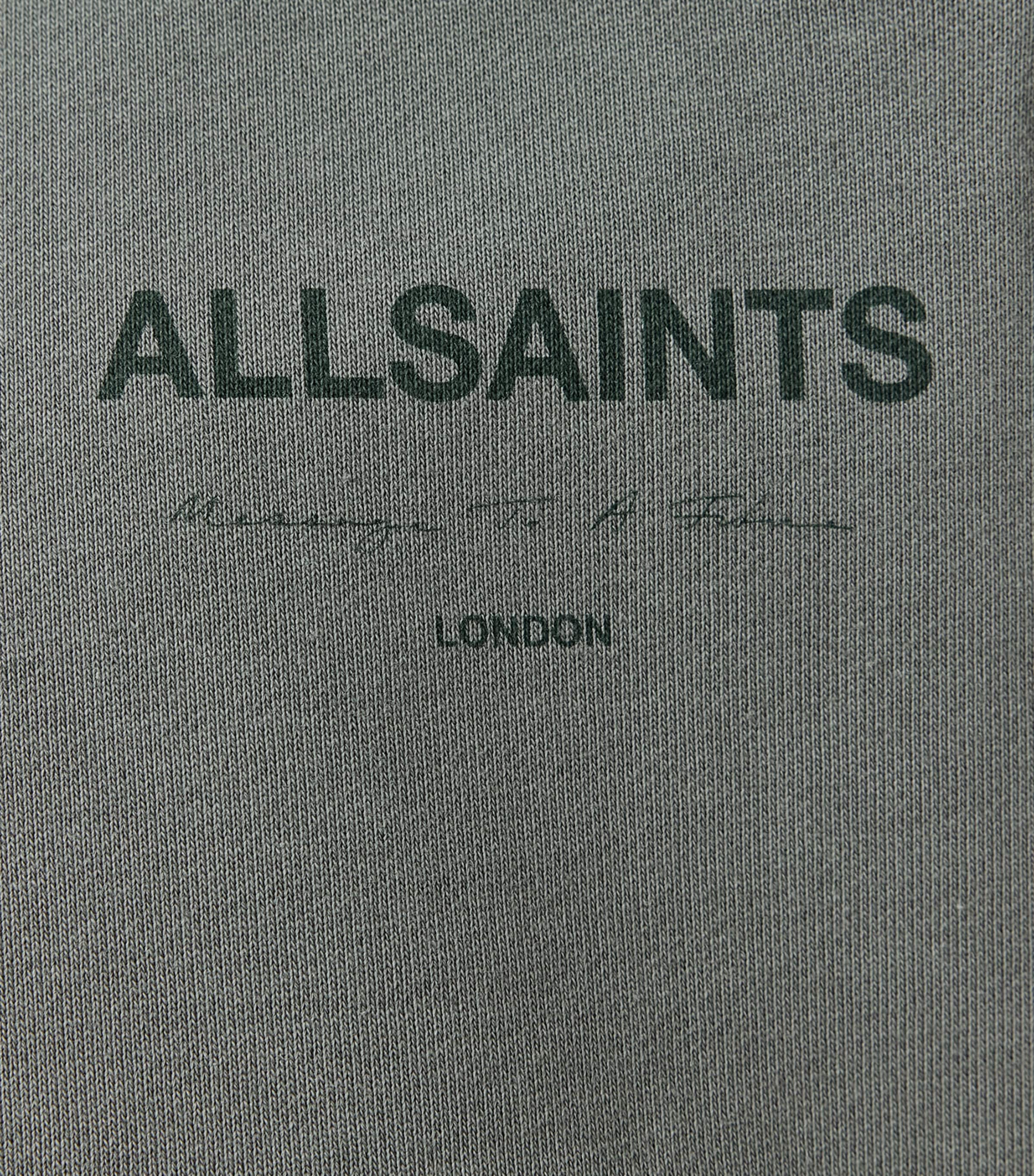 AllSaints Mens Organic Cotton Future Sweatshirt Gastor Green Image 5
