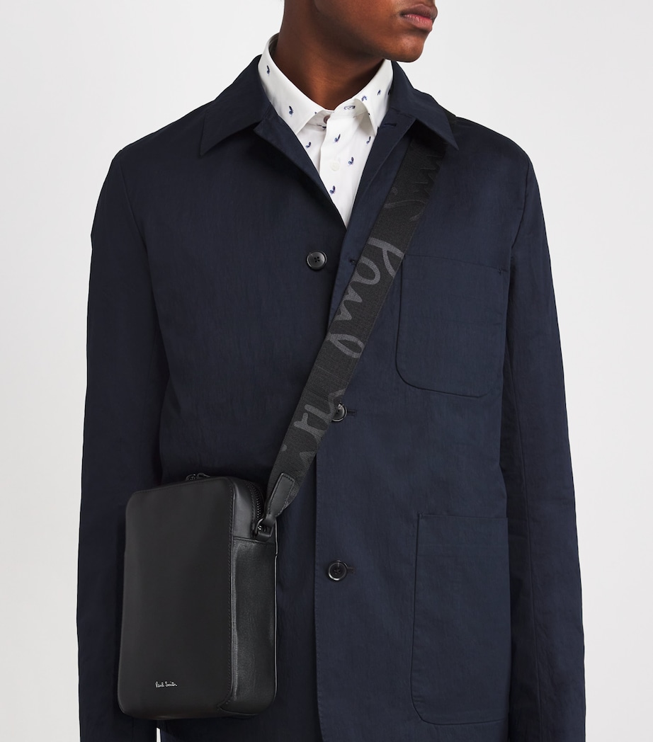 Leather Flight Cross-Body Bag 79_BLACK Image 2