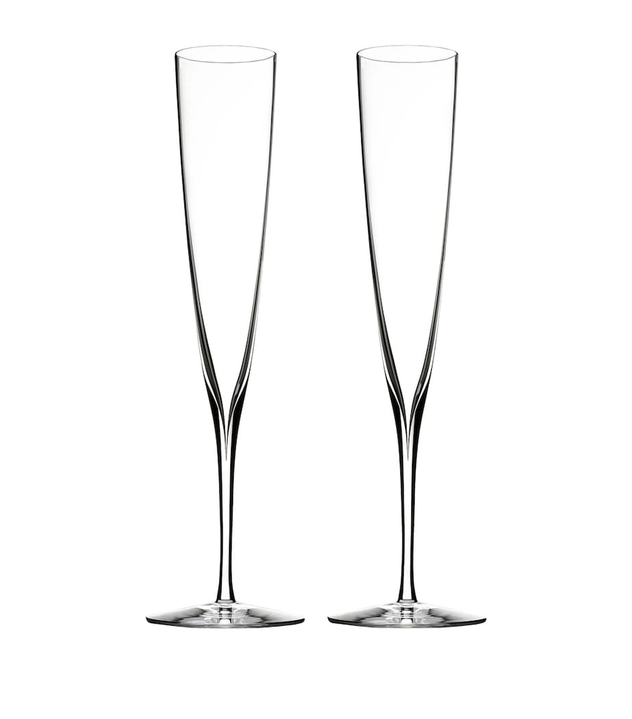 Elegance Champagne Trumpet FlutesSet of 2 CLEAR Image 1