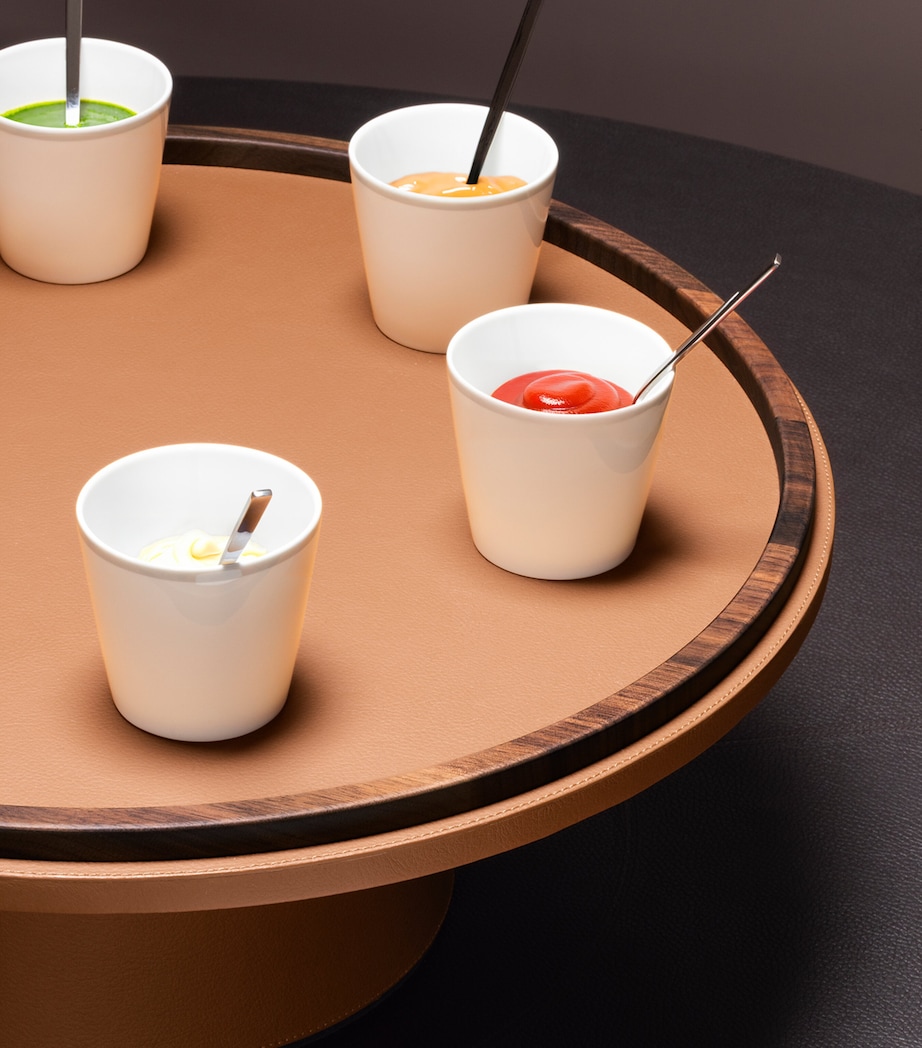 Poltrona Frau x Giobagnara Round Tray Quarzo Fume Image 3