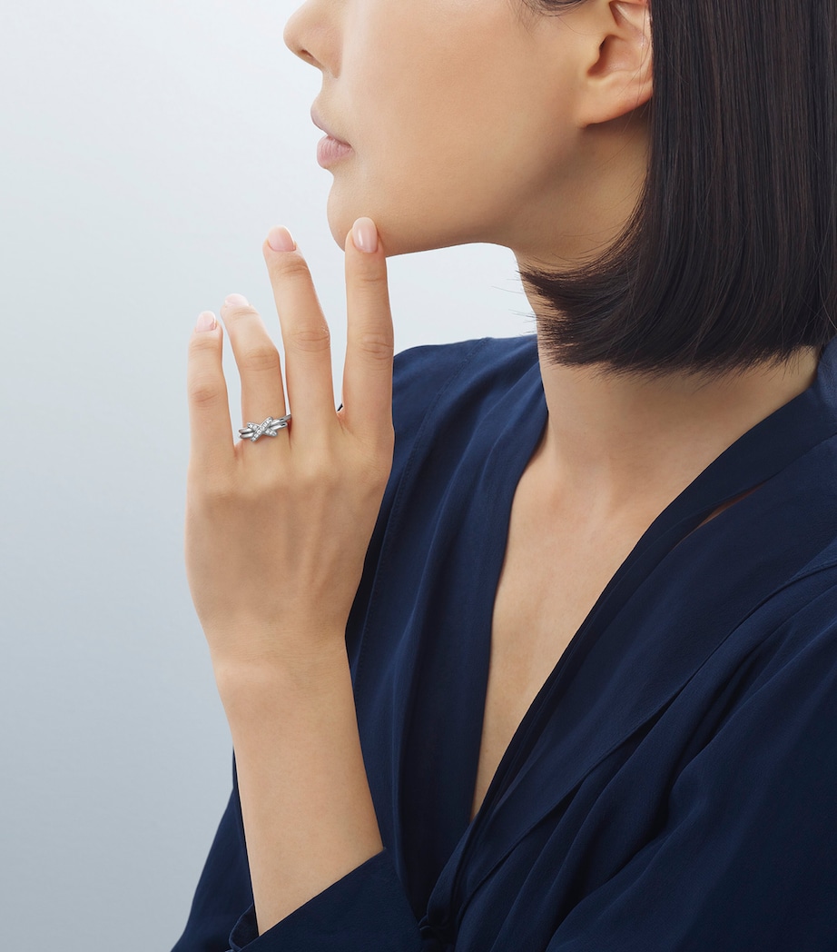 Chaumet White Gold and Diamond Jeux de Liens Ring White Gold Image 3