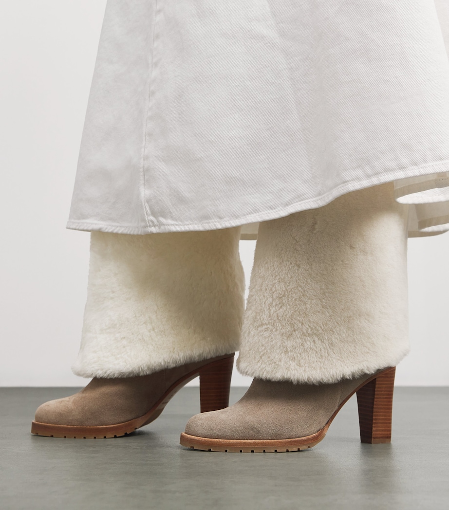 Merino Shearling Knee-High Boots 85 A2192 Image 6