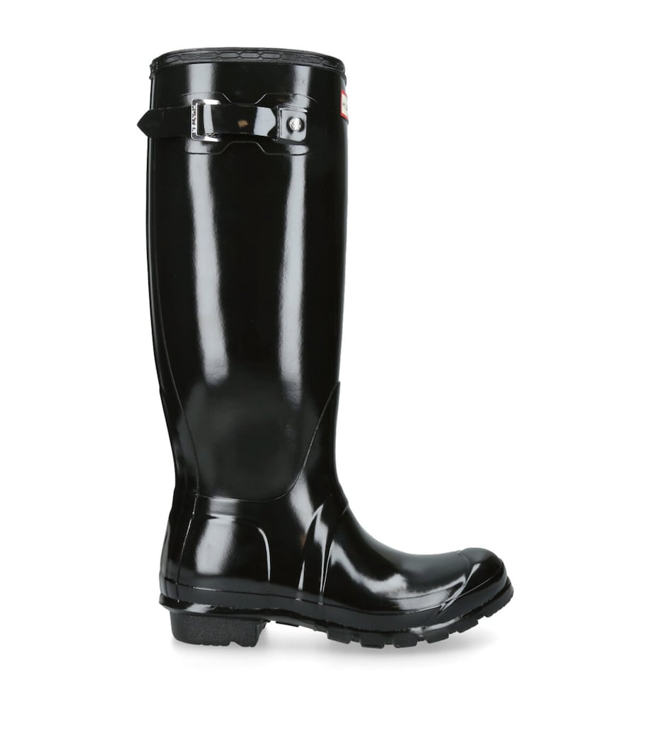 Original Tall Gloss Wellington Boots BLACK Image 1