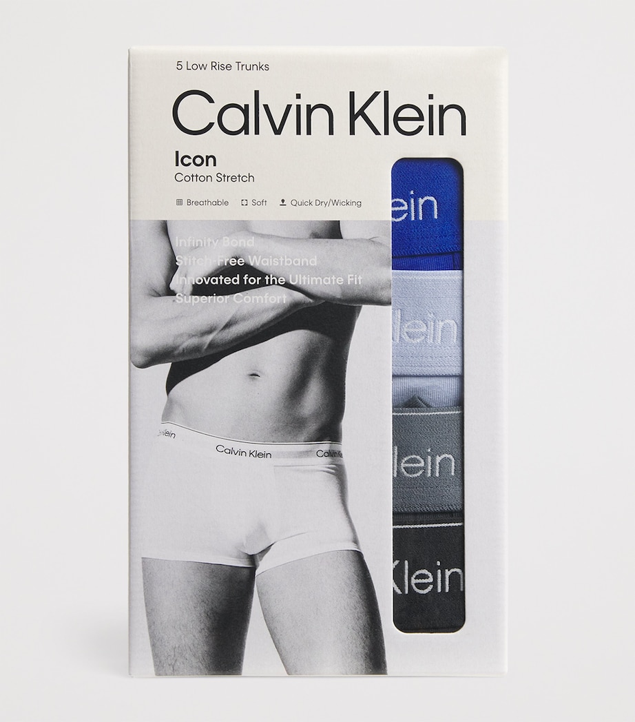 Stretch-Cotton Icon Trunks (Pack of 5) BLACK/ROYALTY/CASUAL Image 4