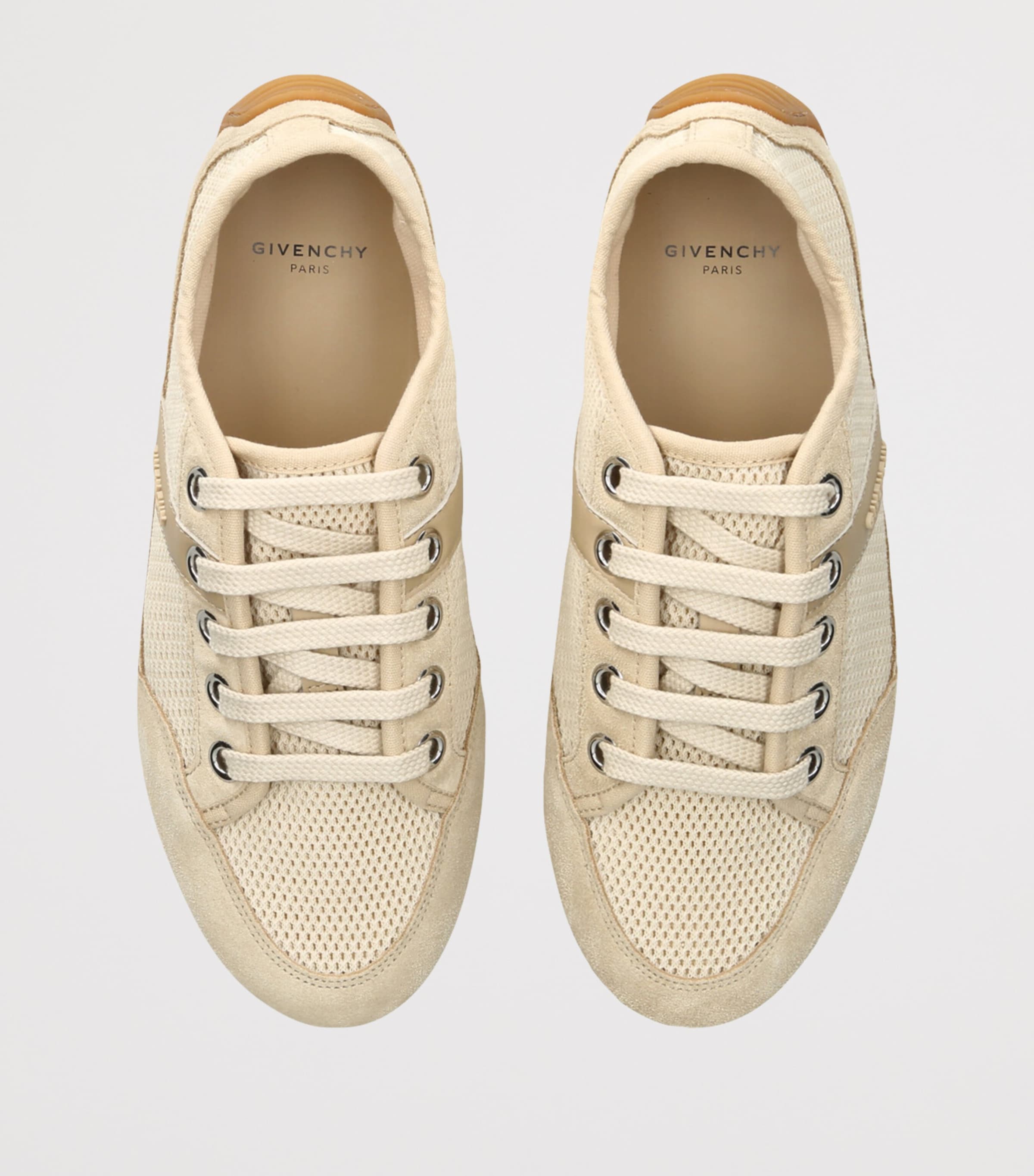 Slim Low-Top Sneakers BEIGE Image 4