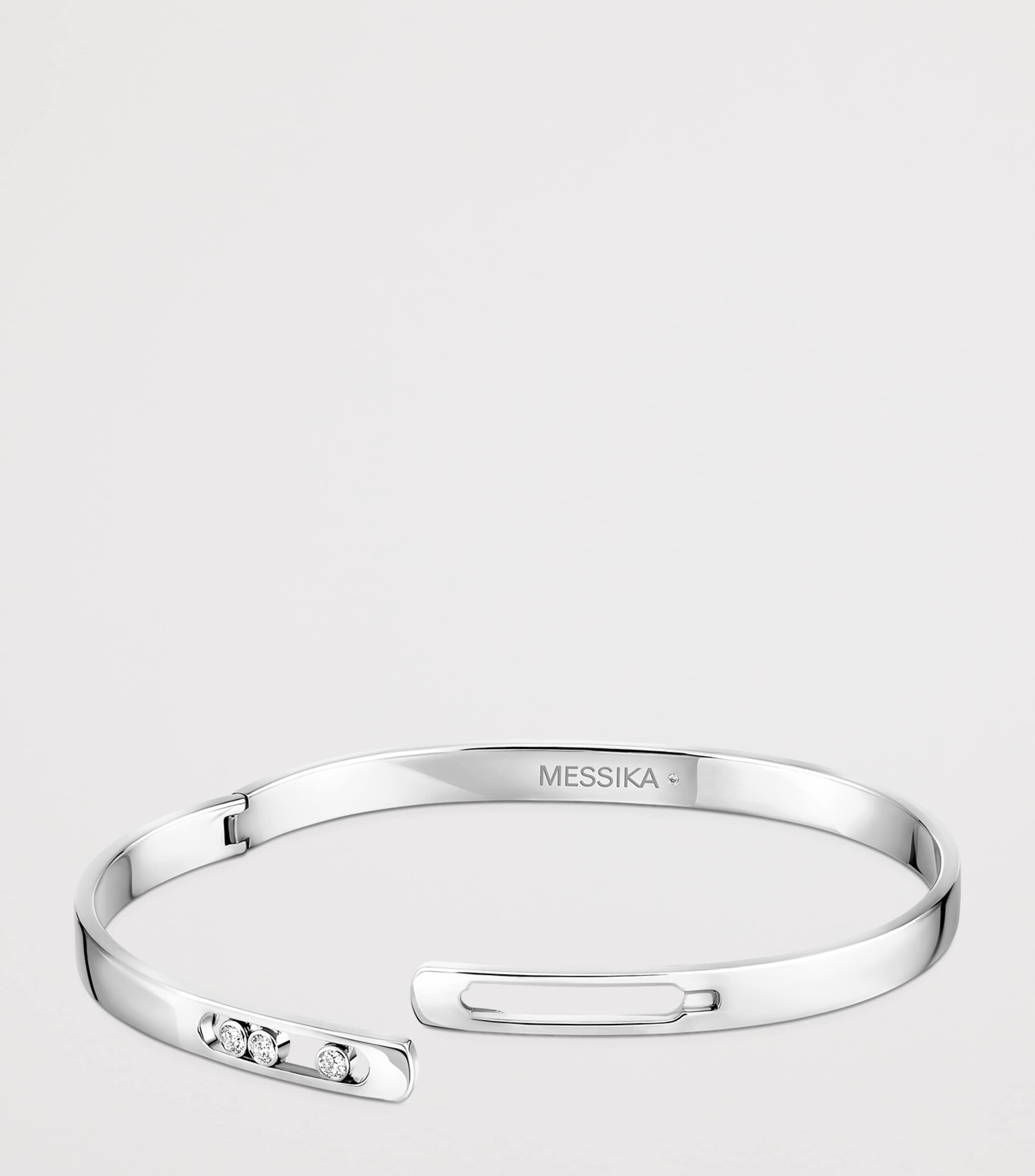 Messika Move Noa White Gold and Diamond Bangle White Gold Image 3