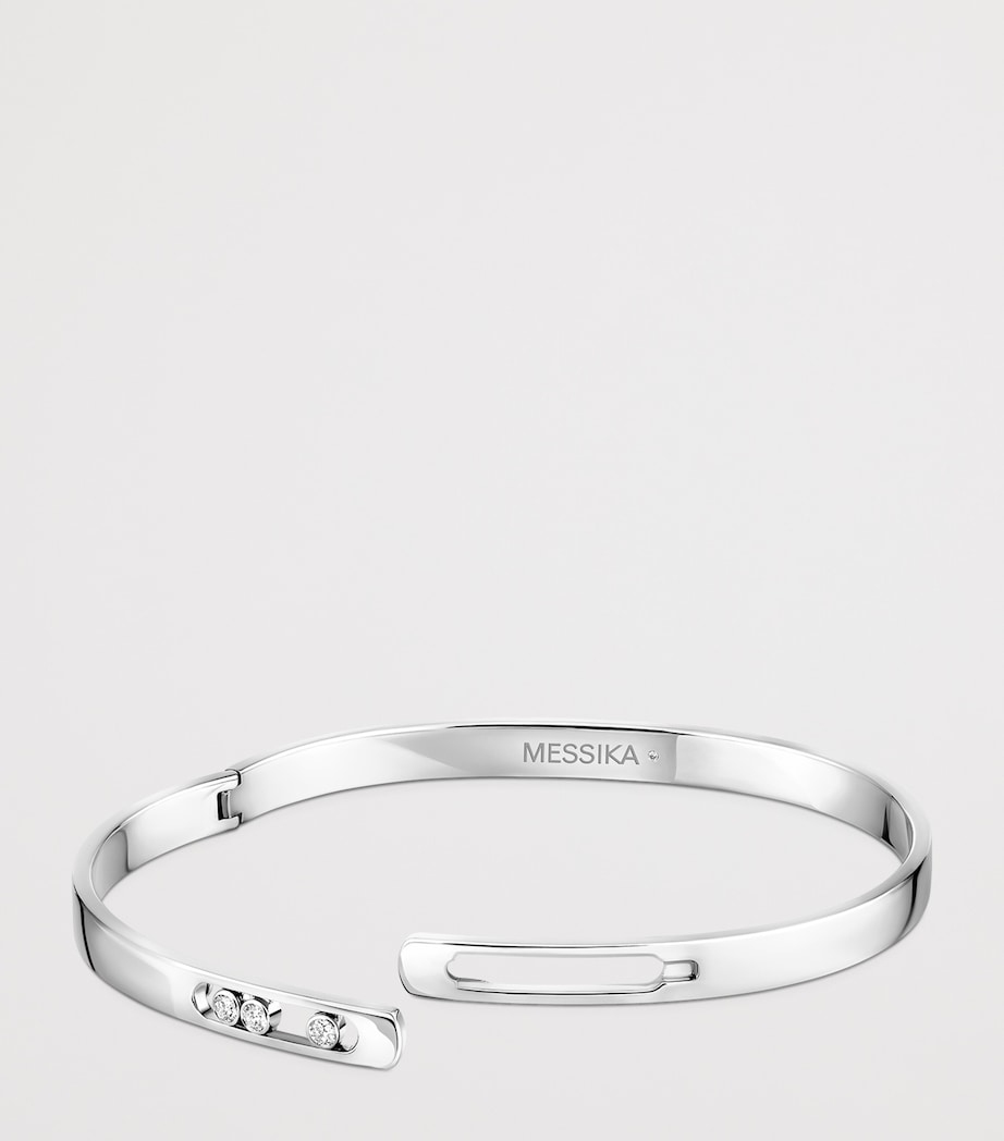 Messika Move Noa White Gold and Diamond Bangle White Gold Image 3