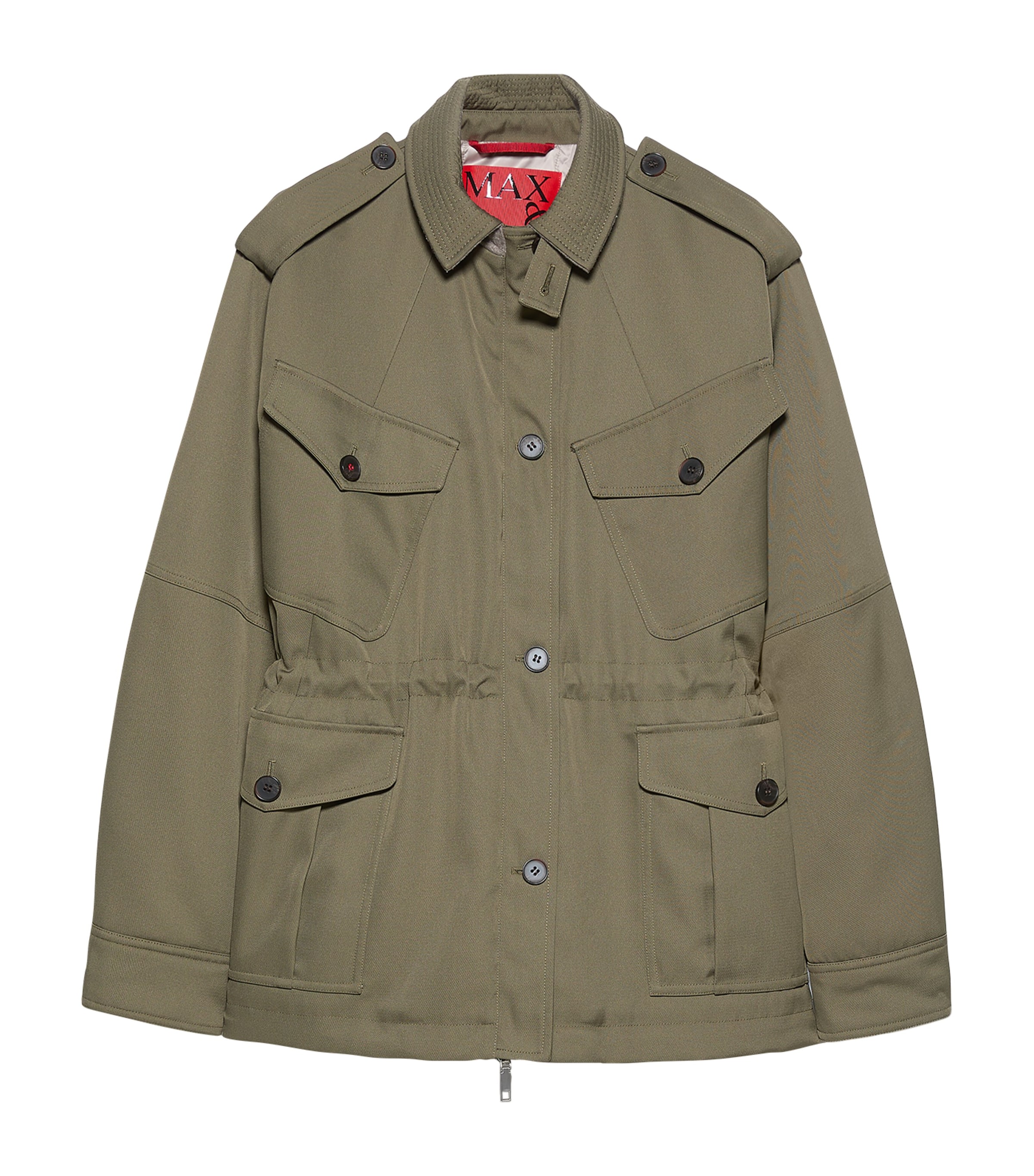 MAX&Co. Womens Collared Jacket Kaki Image 1