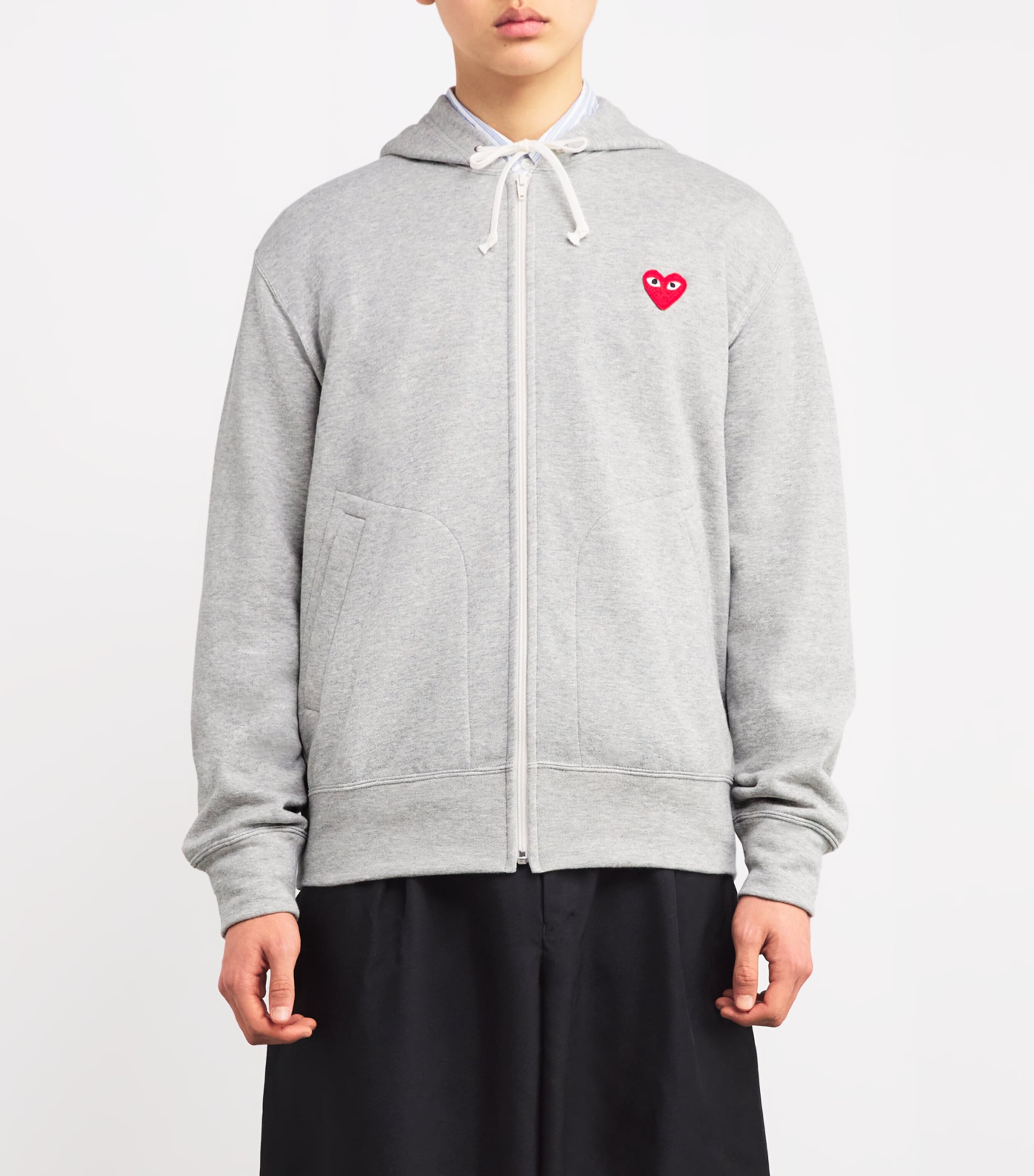 HTH hth heart logo zip hoodie グレー Carhartt WIP heart-logo zip-up Hoodie | Grey | FARFETCH LB
