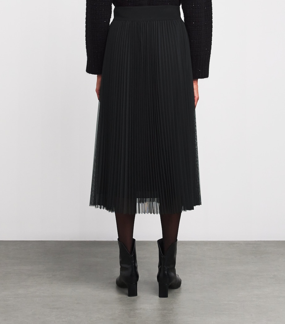 Pleated Midi Skirt 825 NERO Image 4