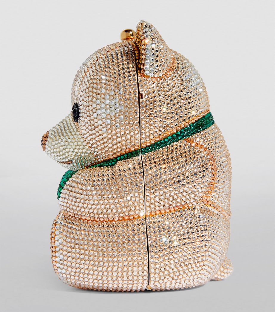 Embellished Harrods Bear Clutch Bag CHAMPAGNE PROSECCO Image 7