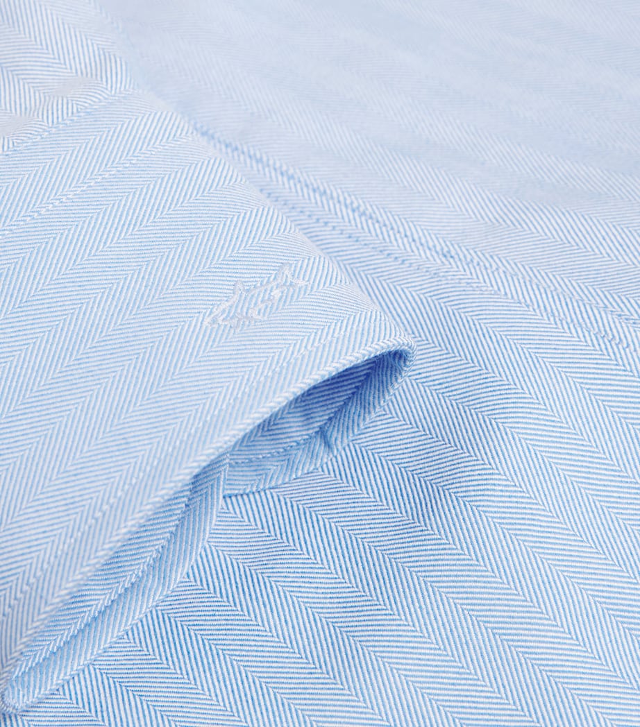 Silk-Cotton-Cashmere Shirt D37 AZZURRO SCURO Image 5