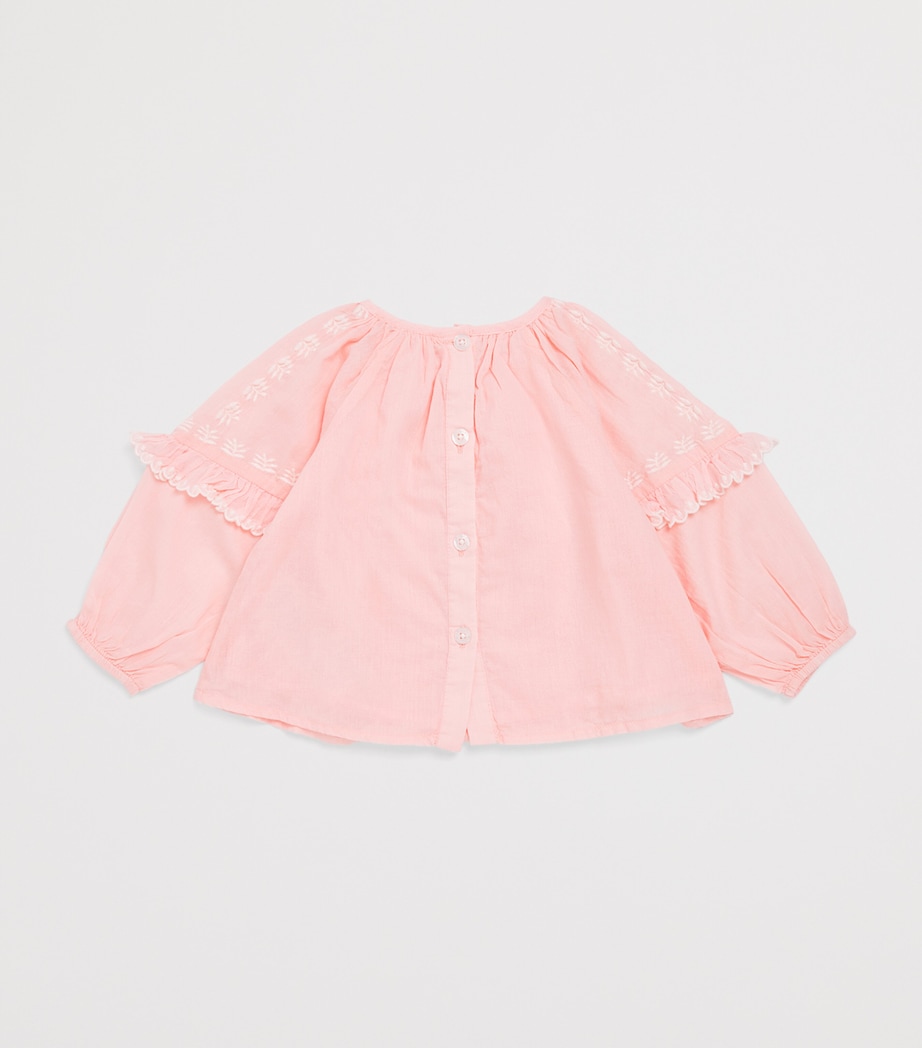 Louise Misha Cotton Irisa Blouse (3 Years) Blush Image 2