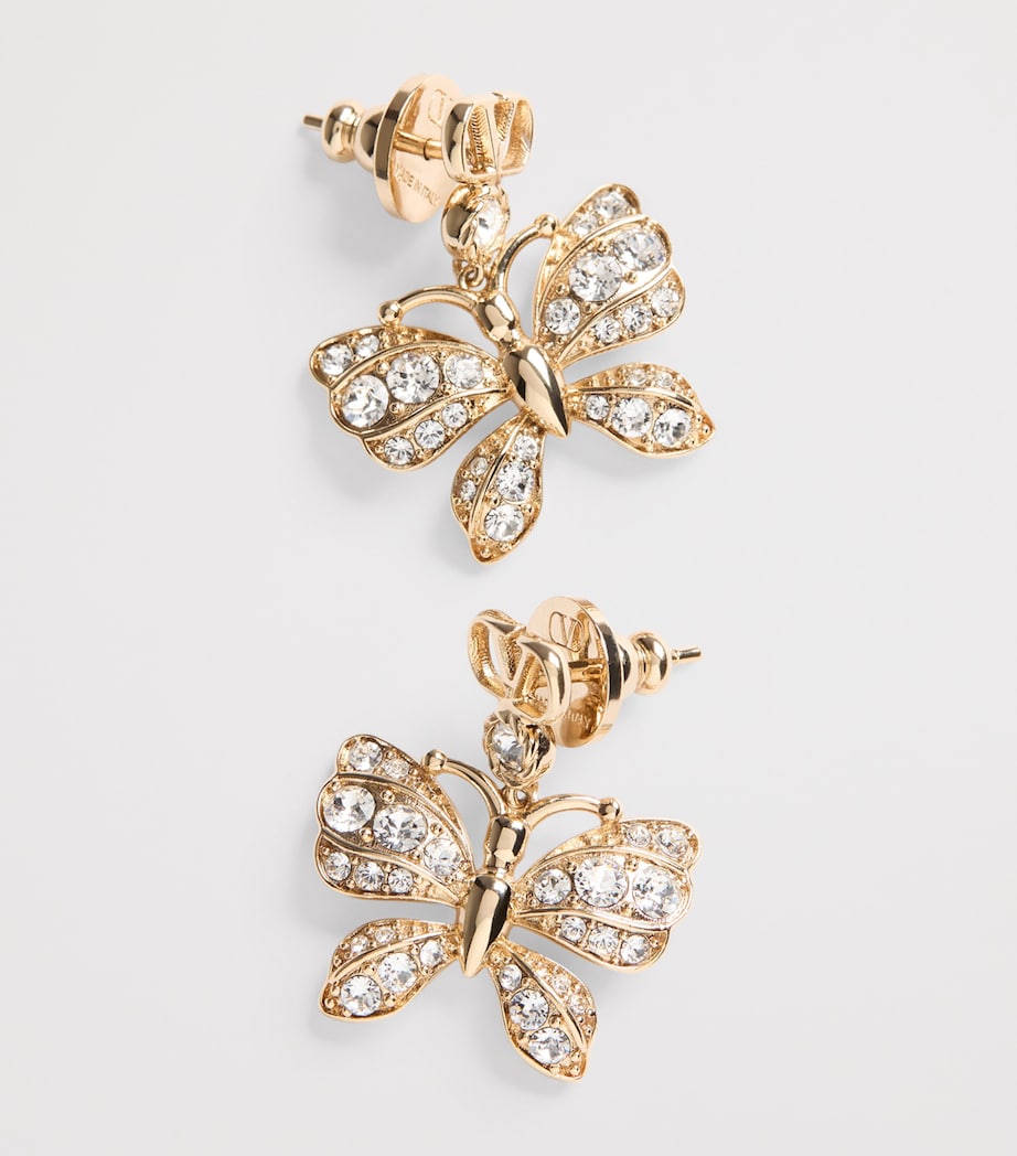 Valentino Garavani Swarovski Crystal Flutterby Earrings Image 2