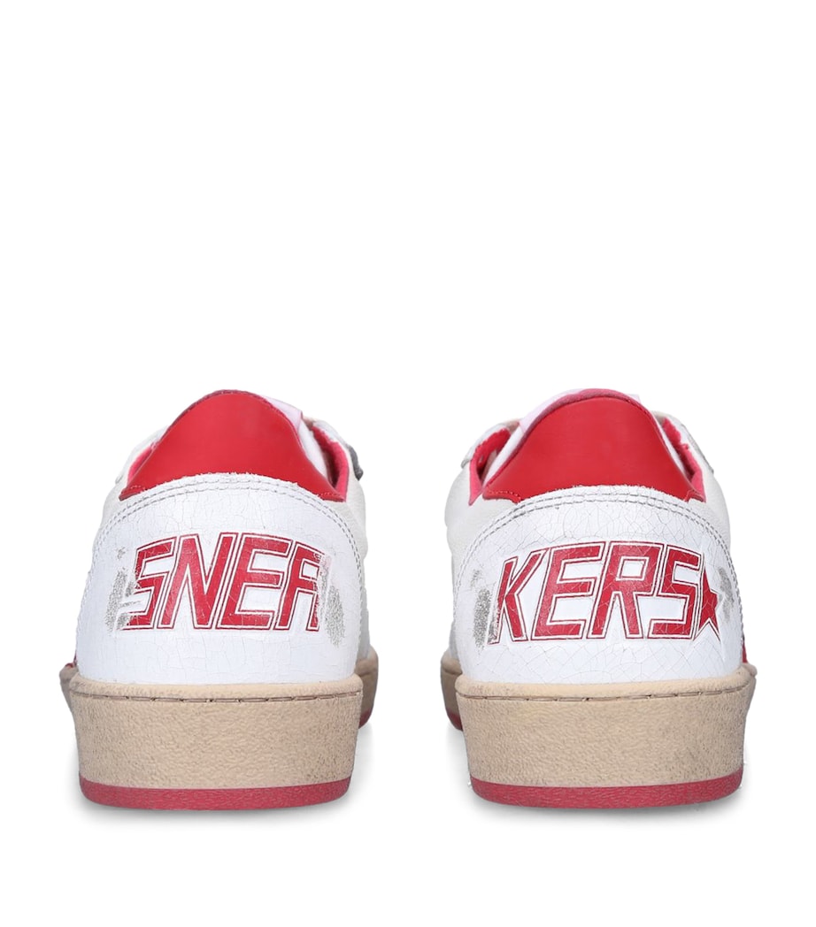 Golden Goose Leather Ball Star Sneakers White/comb Image 2