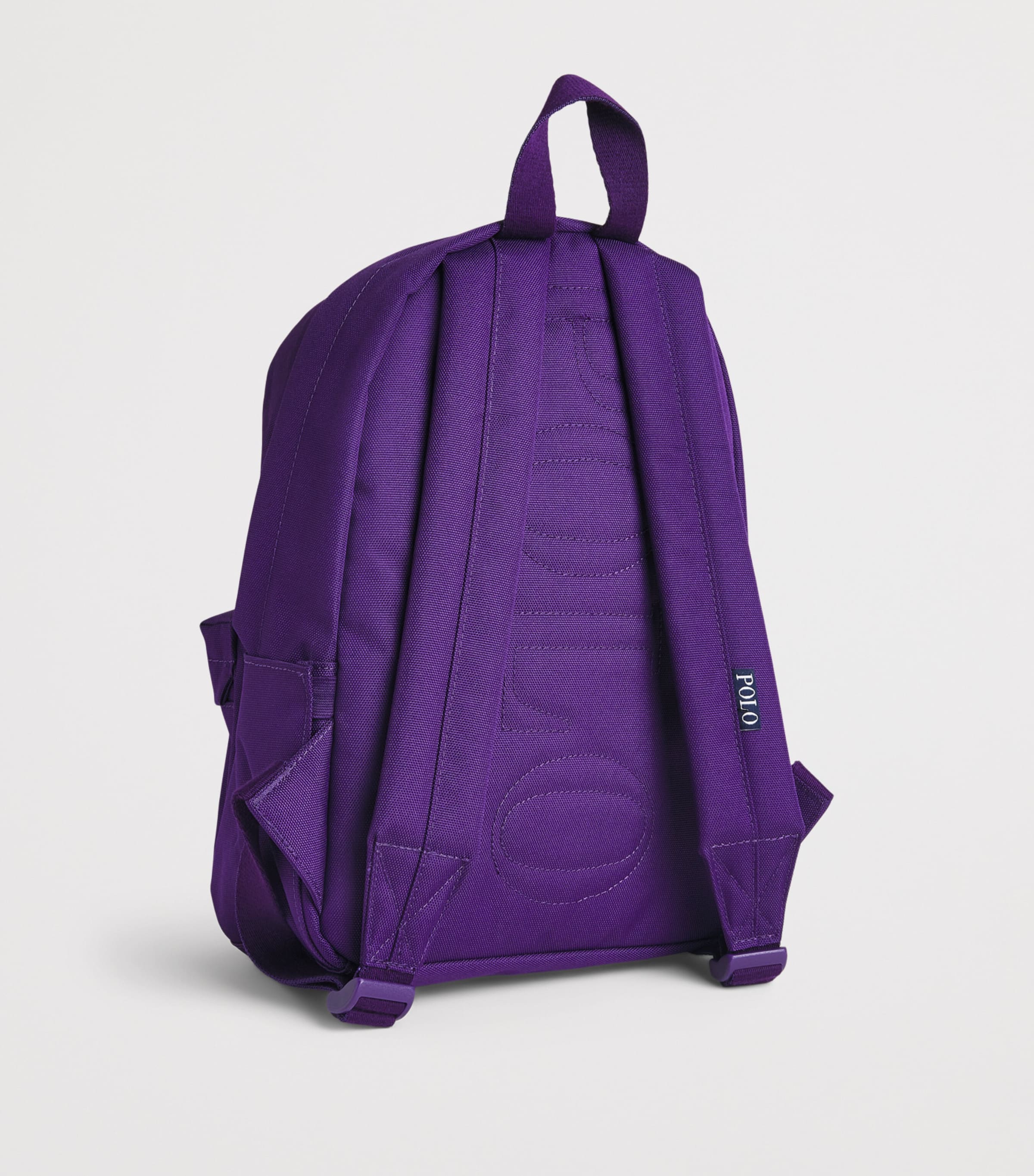 Ralph Lauren Kids Purple Polo Bear Backpack | Harrods US