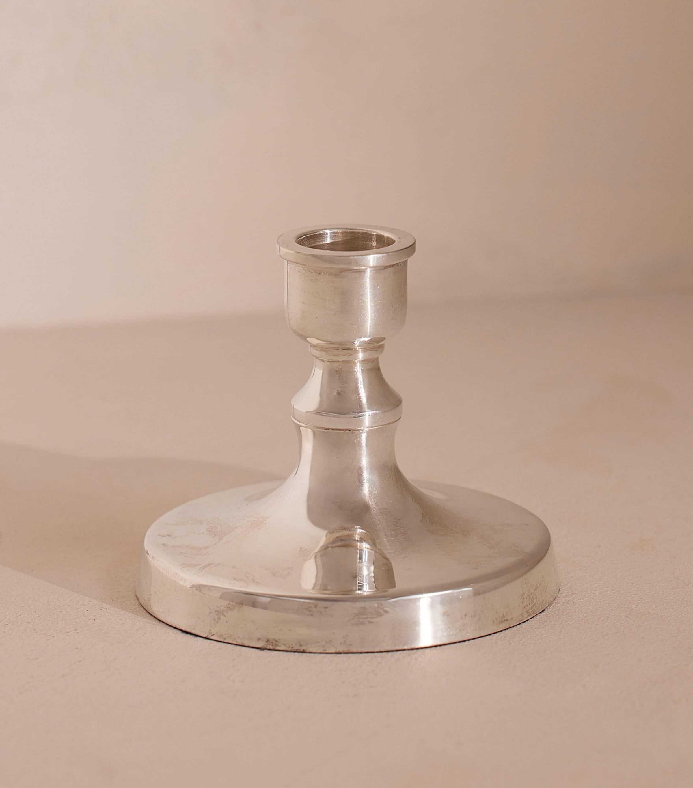 Small Silver-Plated Stiden Candlestick (8cm) NO COLOUR Image 2