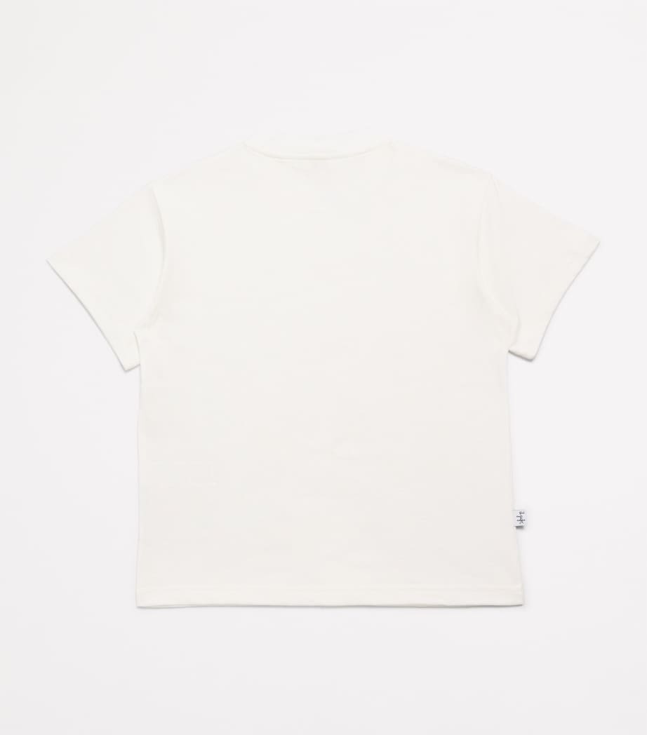 Cotton Motorcycle T-Shirt (2-12 Years) 1049 MILK/BLUE Image 2