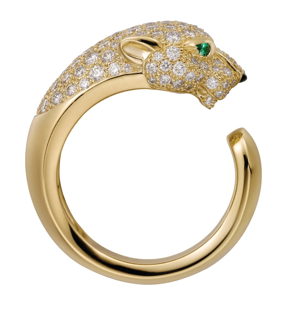 Yellow Gold and Diamond Massai Panthère de Cartier Ring YELLOW GOLD Image 2