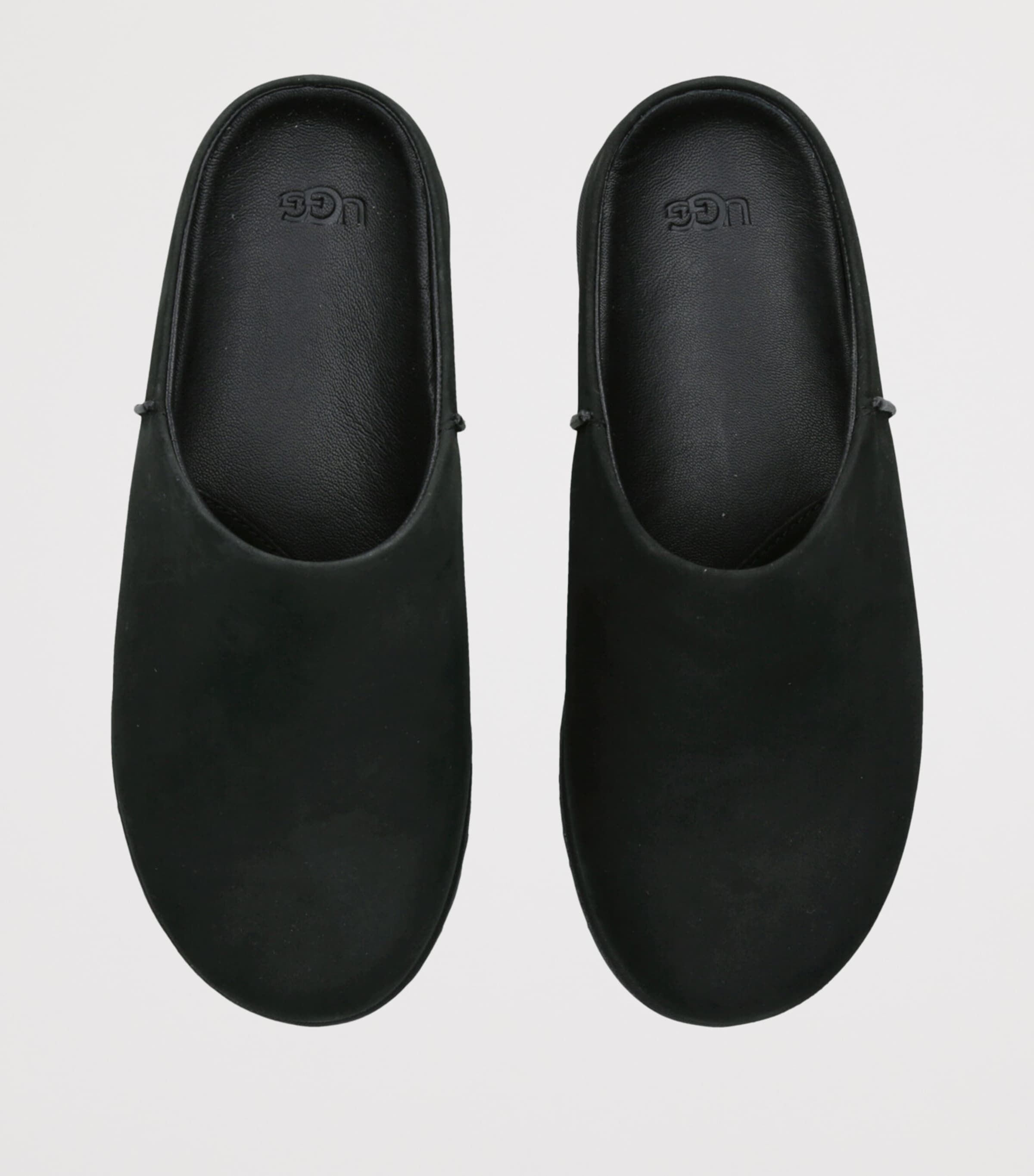 Suede Otzo Clogs BLACK Image 4