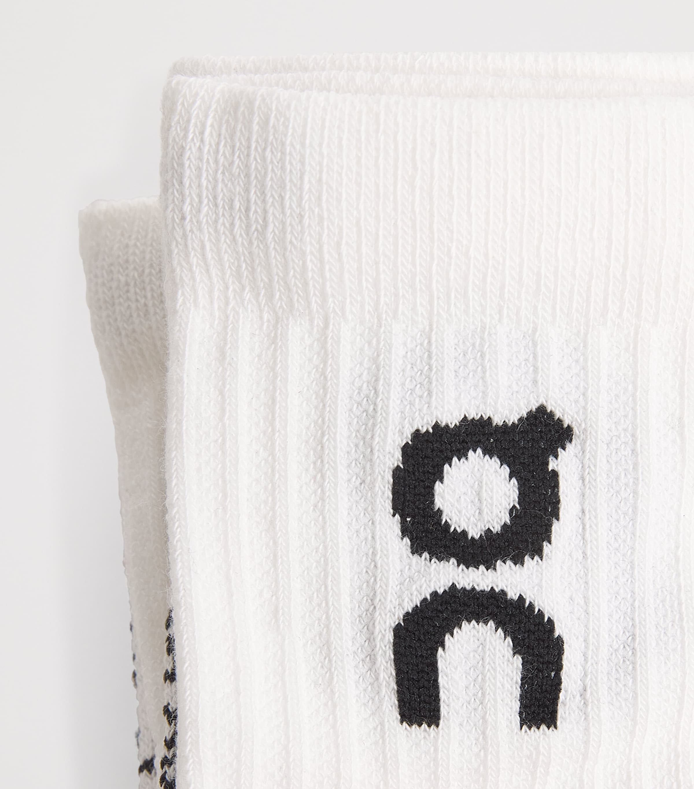 On Womens Logo High Socks (Pack of 3) White Image 2
