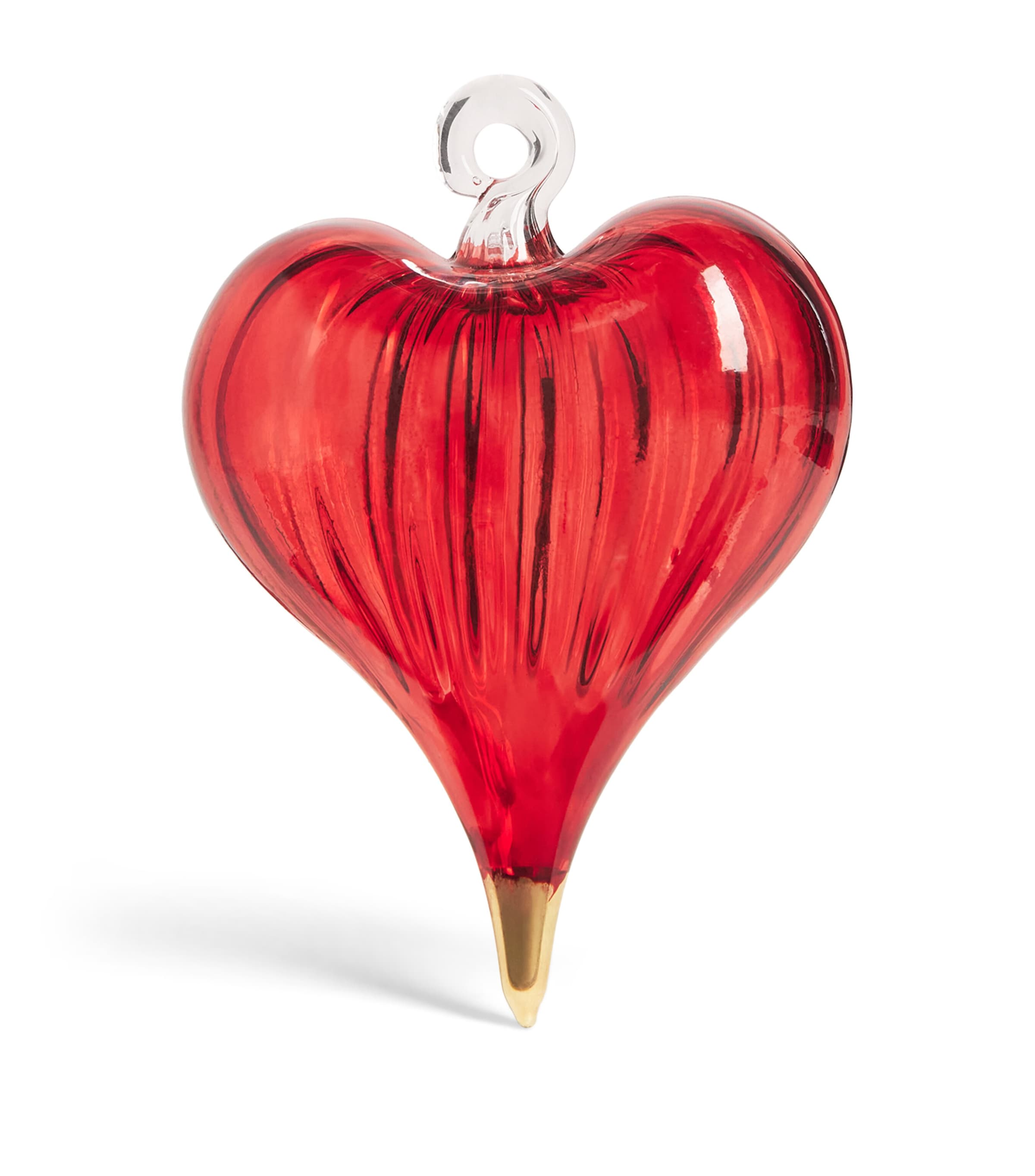 Artifactually Red Heart Tree Decoration Blood Red Image 1