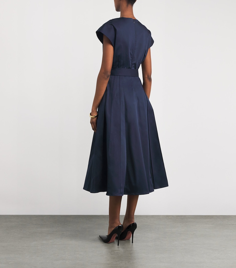 Cotton-Blend Double-Breasted Midi Dress 493 MIDNIGHT Image 3