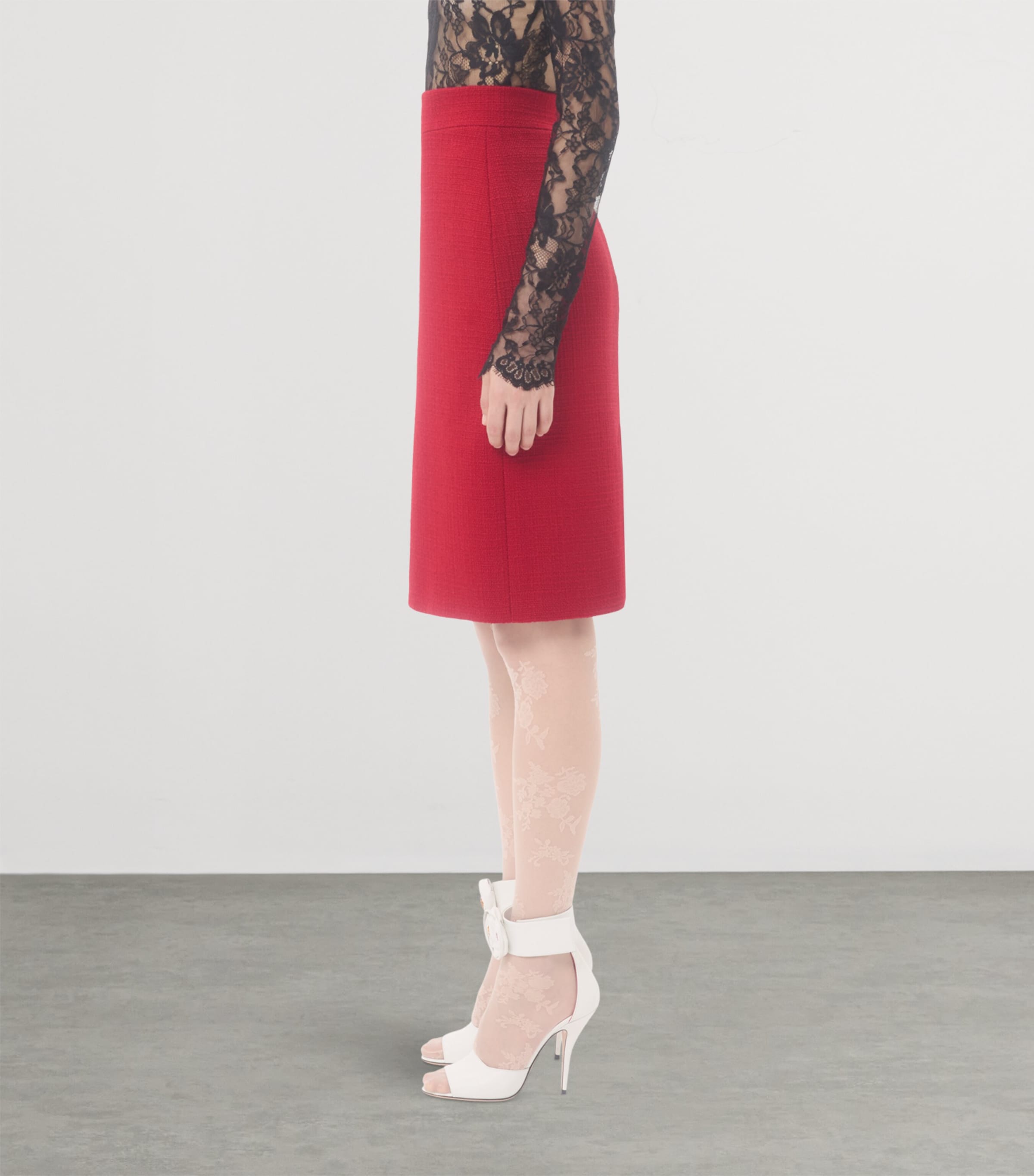 Wool-Blend Tweed Skirt R9M Image 3