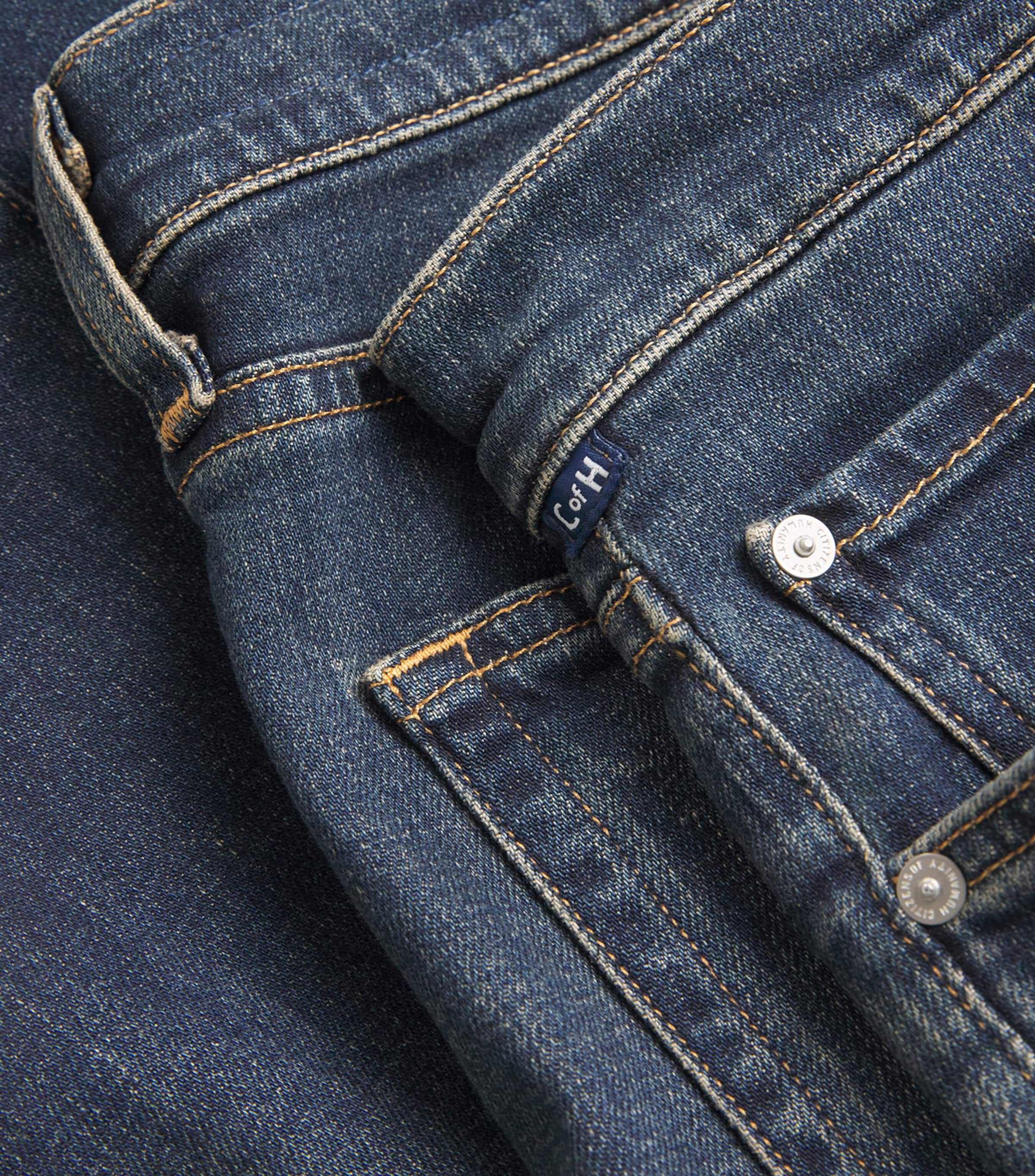 Stretch Cotton-Cashmere London Slim Tapered Jeans PRPEC Image 5