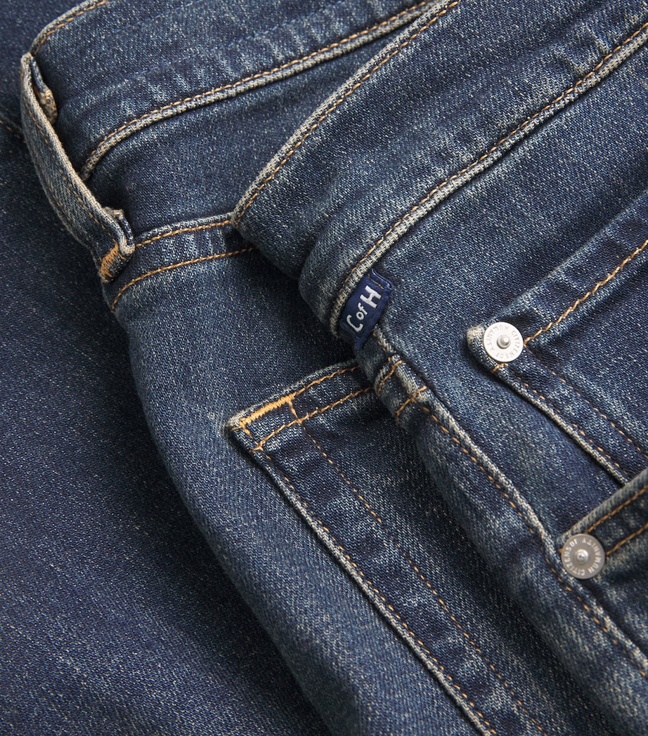 Stretch Cotton-Cashmere London Slim Tapered Jeans PRPEC Image 5