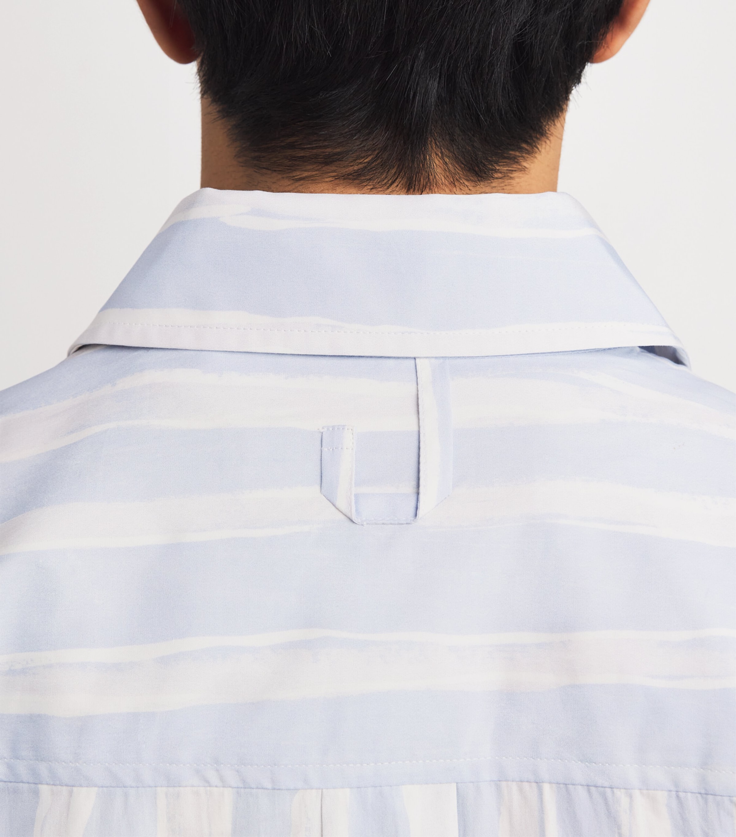 Cotton Stripe Camargue Shirt BLU BGE GCH PRNT-3GT Image 6