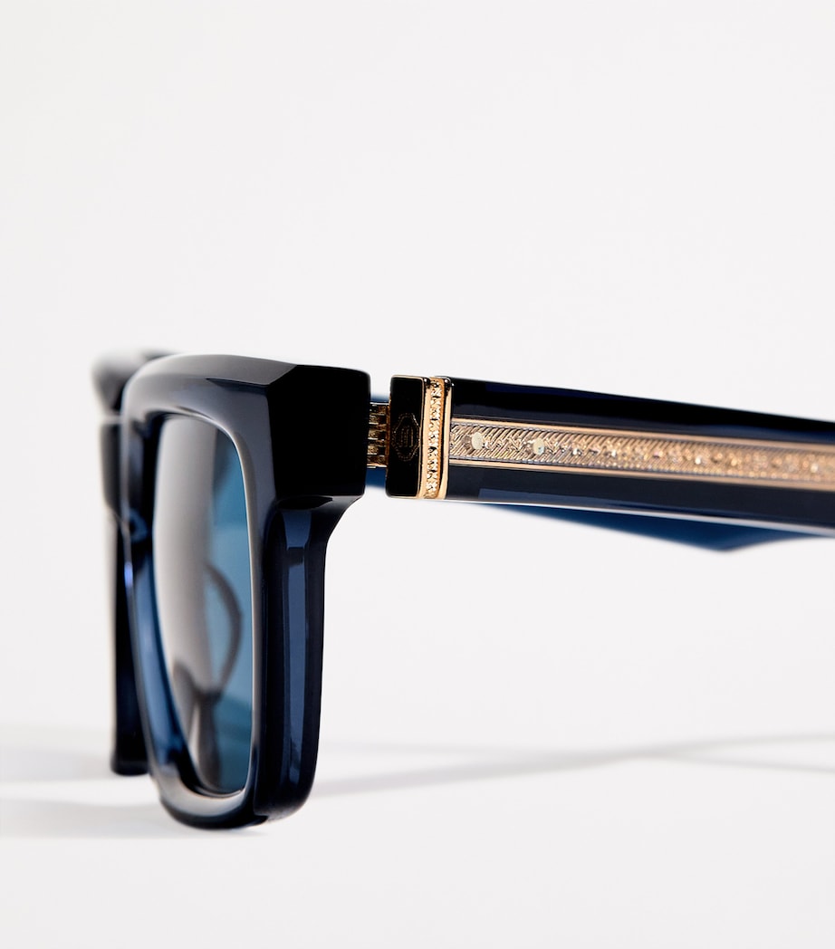 Acetate Rectangular M1103 Sunglasses M1033 BRUSHED GOLD Image 6