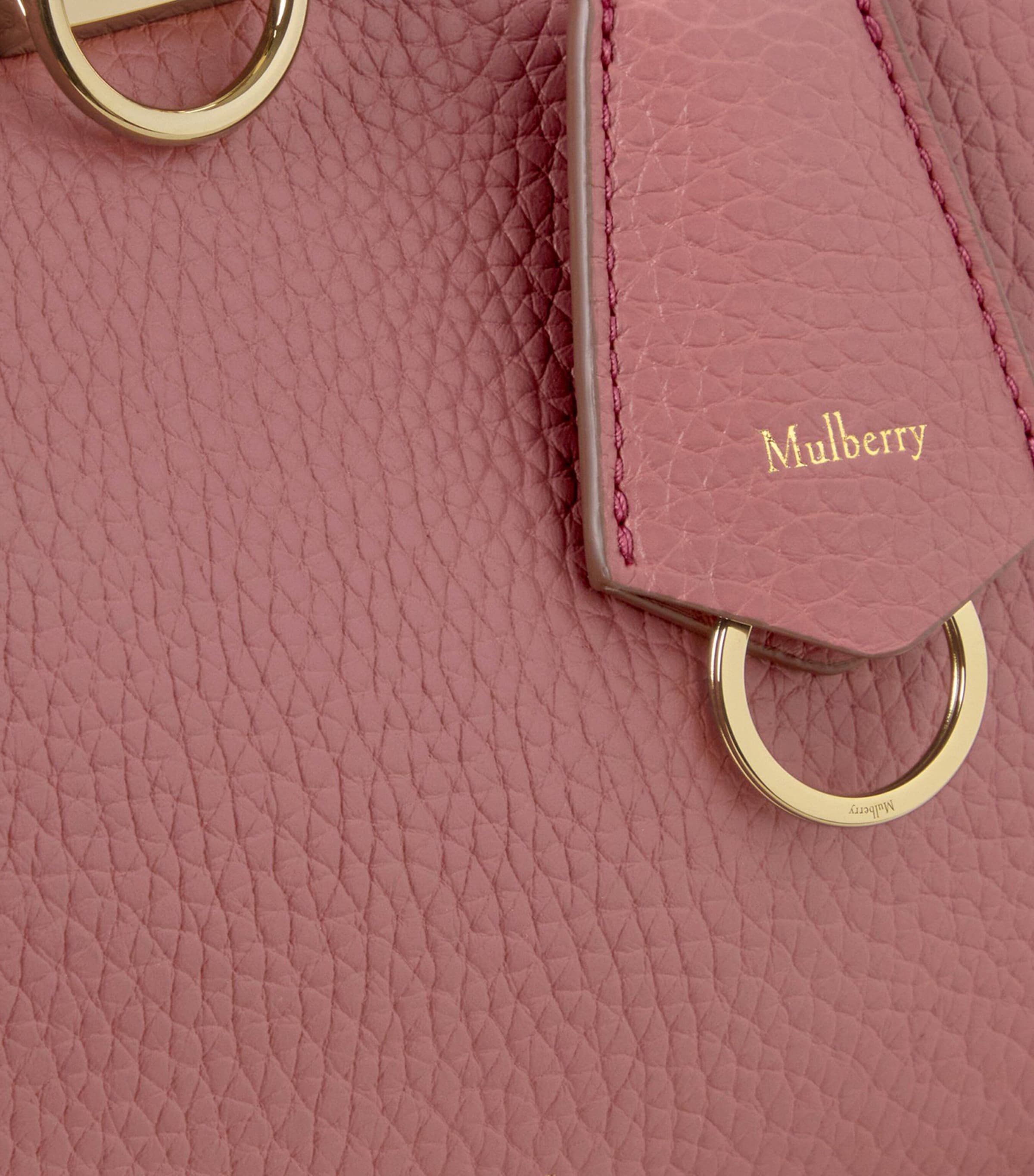 Mulberry Small Leather Iris Shoulder Bag Pink Scrumpy Image 6