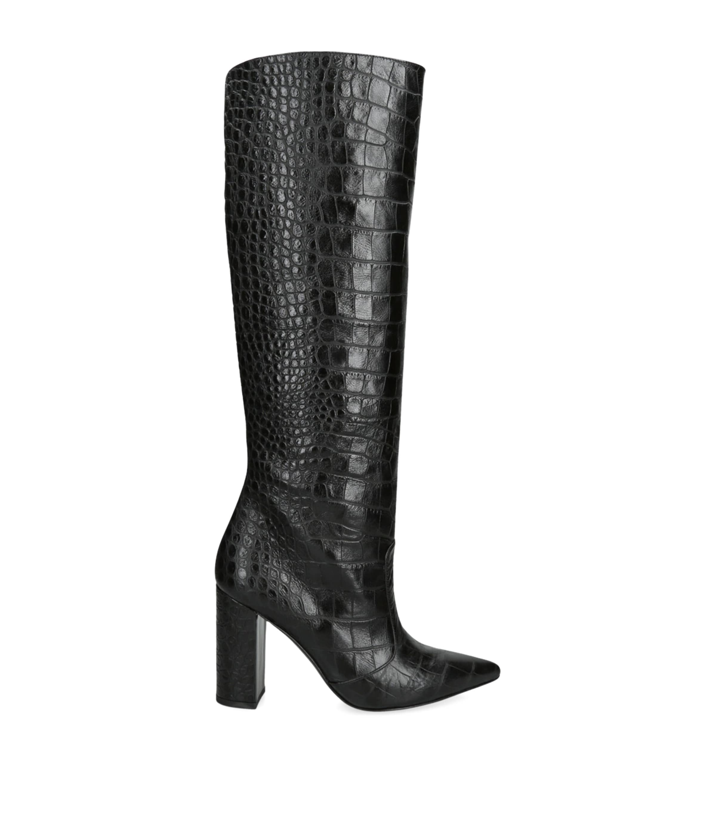 Gina Calfskin Patti Boots 100 Black Image 1
