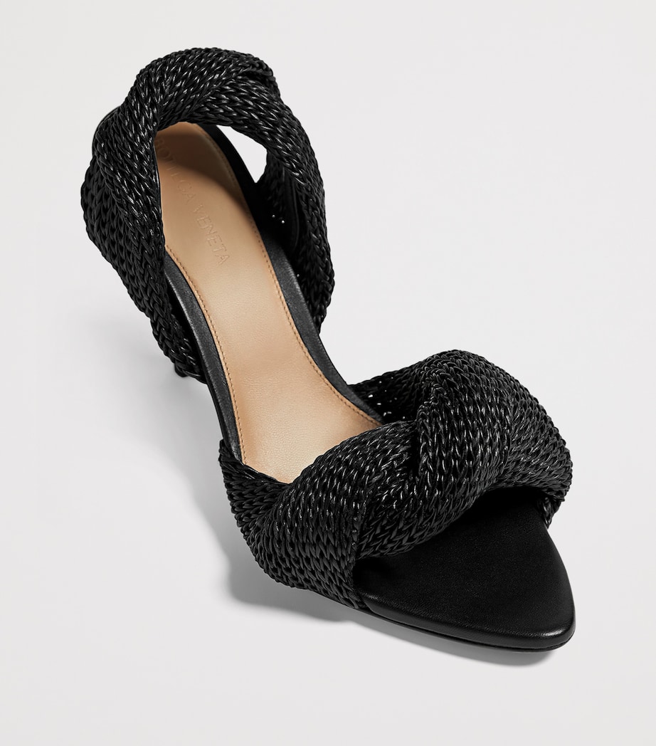 Bottega Veneta Lambskin Woven Grace Slingback Sandals 90 Image 3