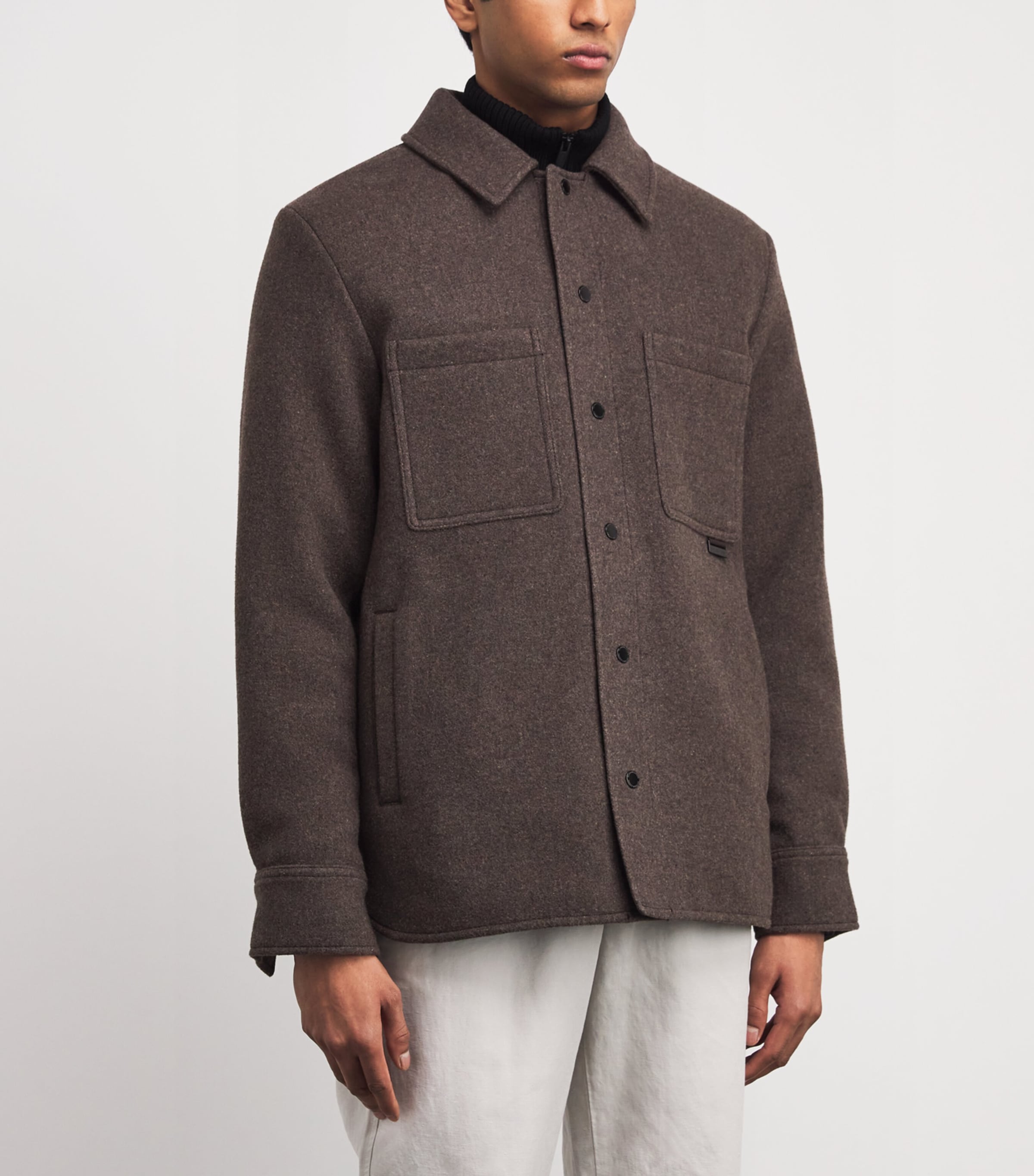 Wool-Blend Atkinson Overshirt 9138 Image 3