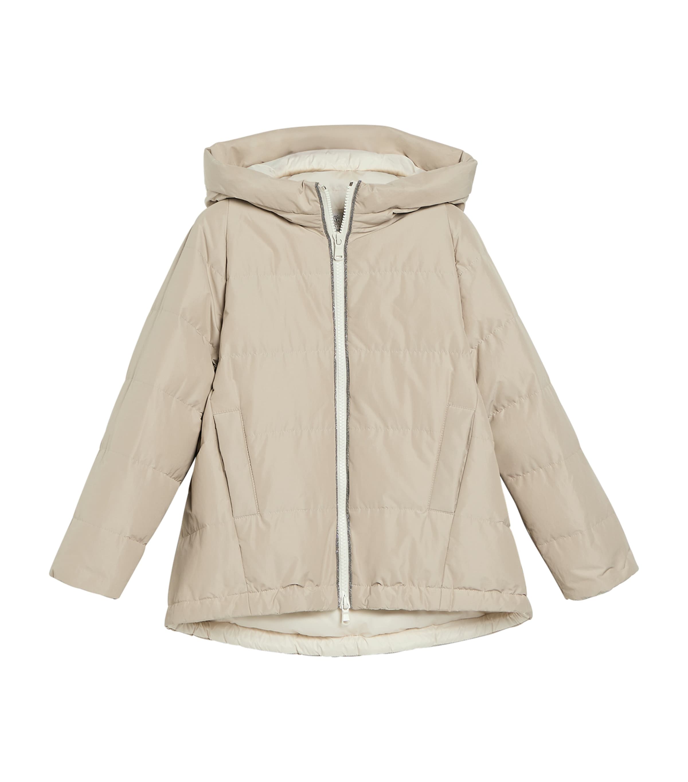 Brunello Cucinelli Kids Down Hooded Jacket (4-6 Years)