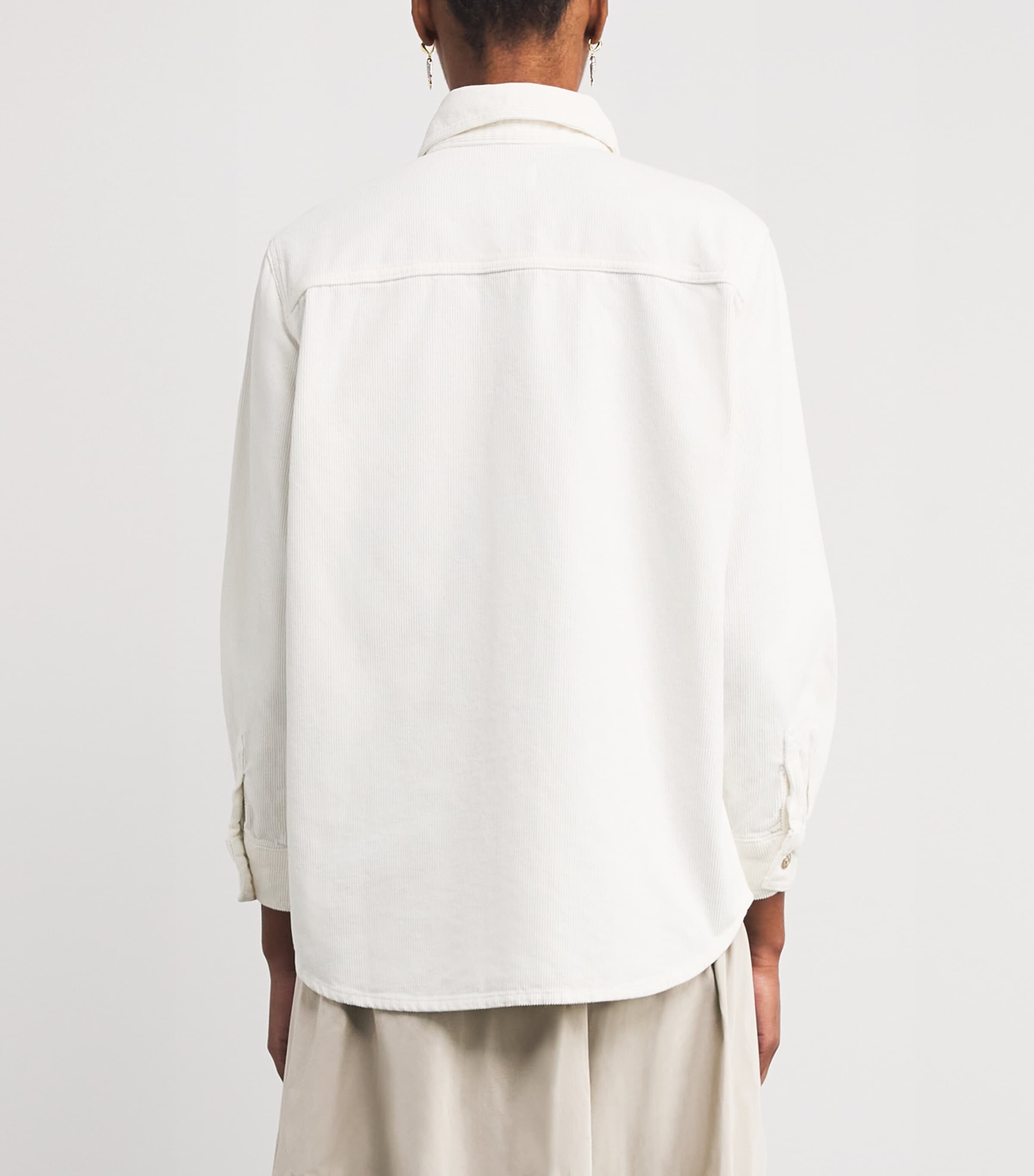 Cotton Corduroy Shirt ECRU Image 4