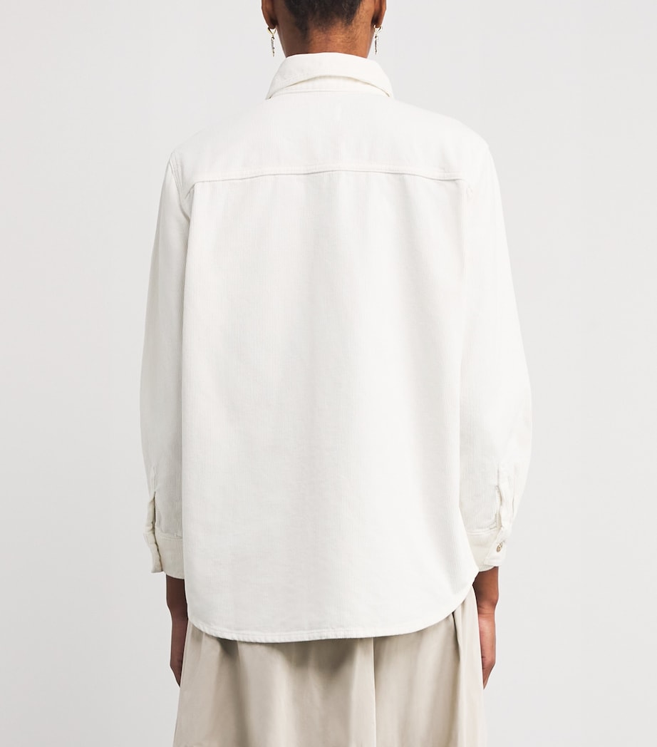 Cotton Corduroy Shirt ECRU Image 4