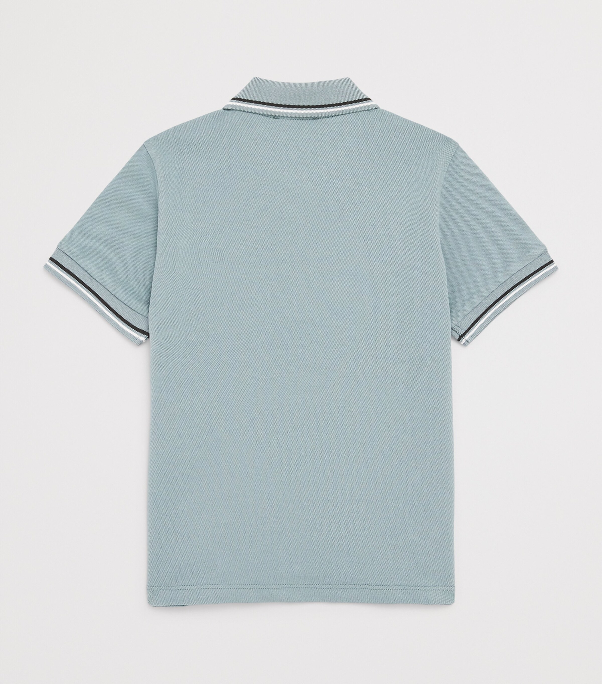 Stretch-Cotton Logo Polo Shirt (4-16 Years) STORMY SEA Image 2