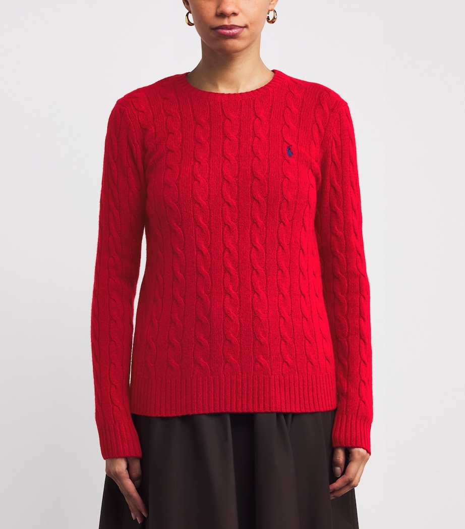 Wool-Cashmere Julianna Sweater FIRESIDE RED Image 3