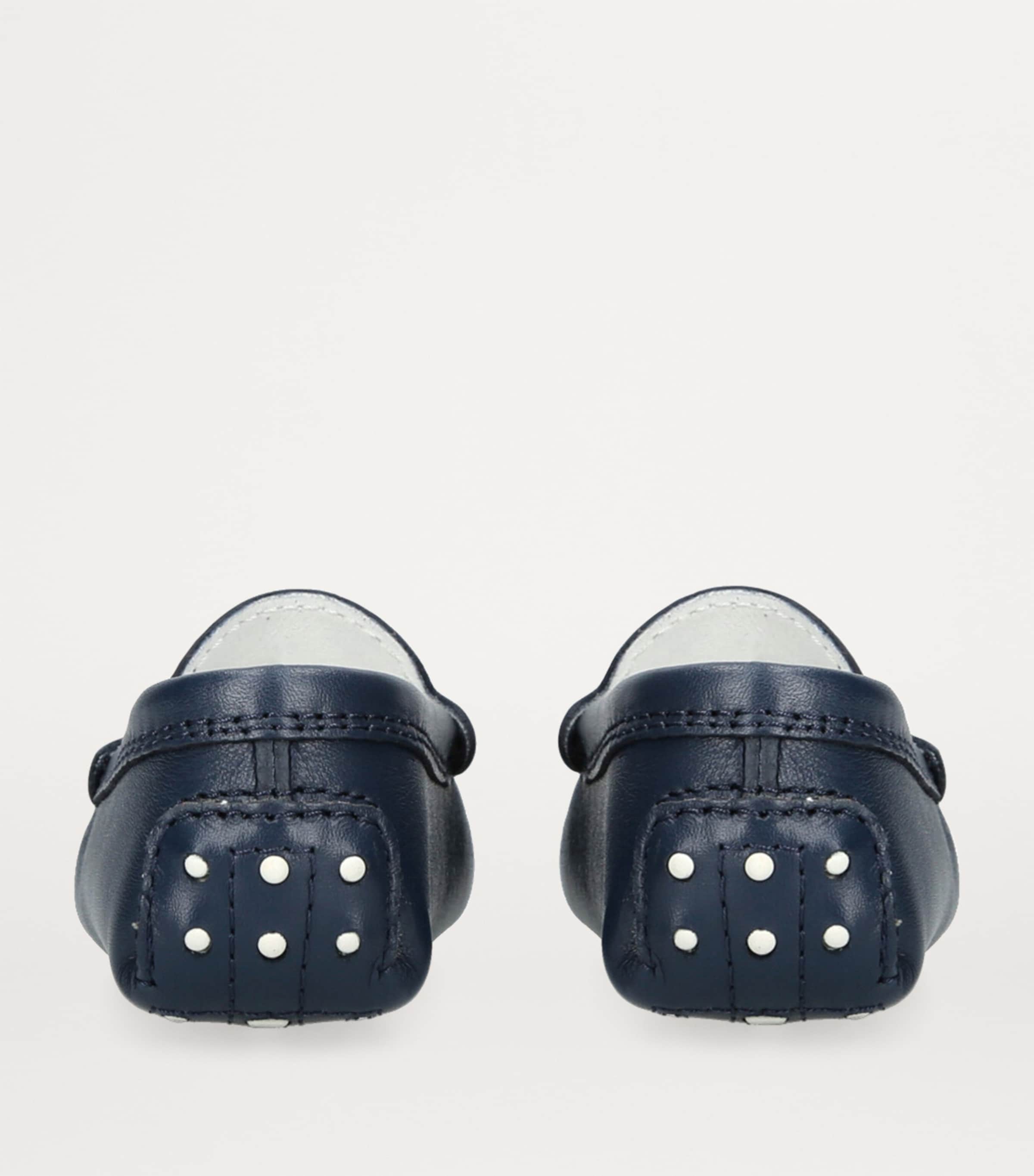 Leather Pantofola Gommini Loafers NAVY Image 2